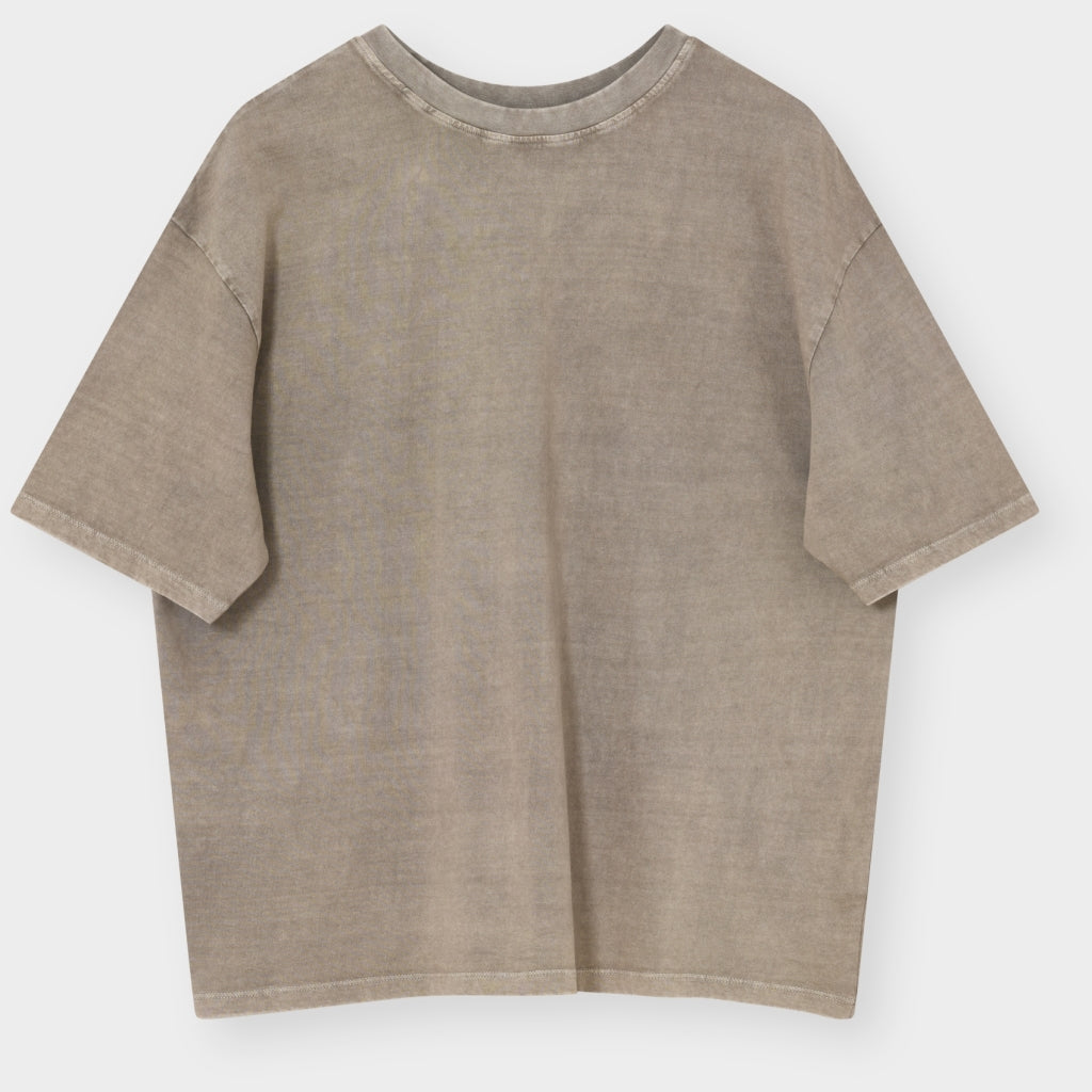 2NDDAY 2NDArale - Overwashed Jersey T-shirt 161109 Greige