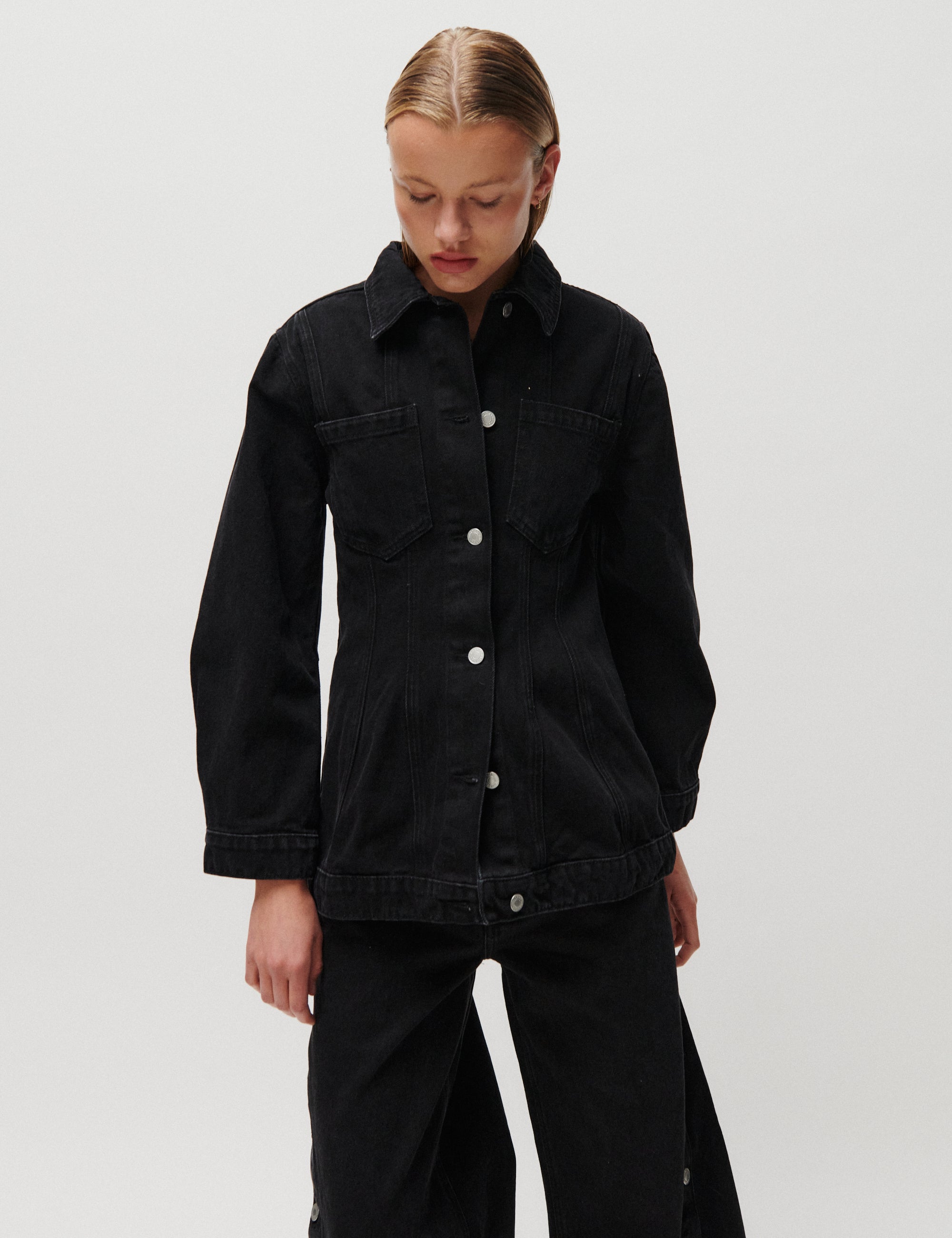 2NDDAY 2NDBilla - Black Wash Jakke D002 Black Denim