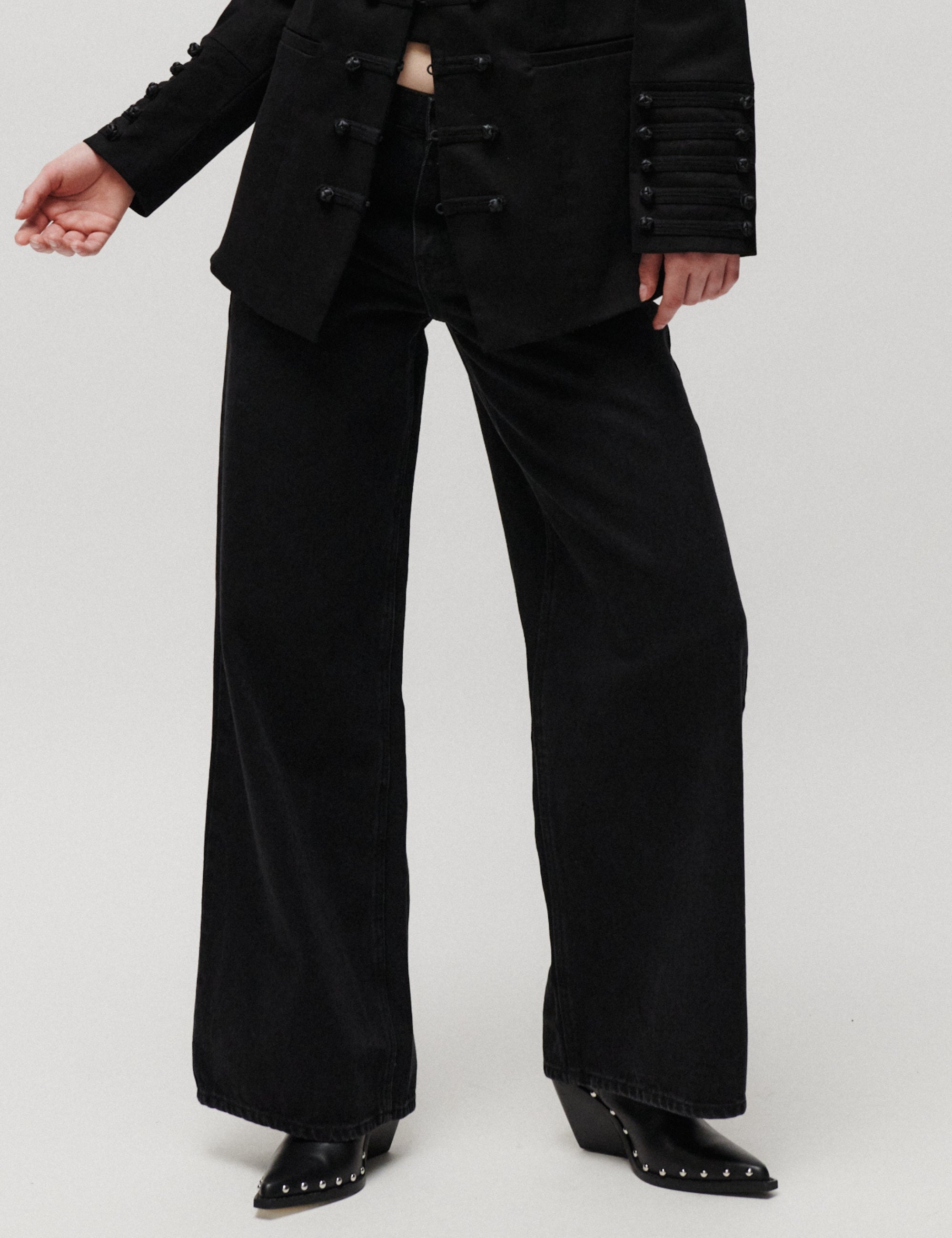 2NDDAY 2NDRoden - Black Wash Bukser D002 Black Denim