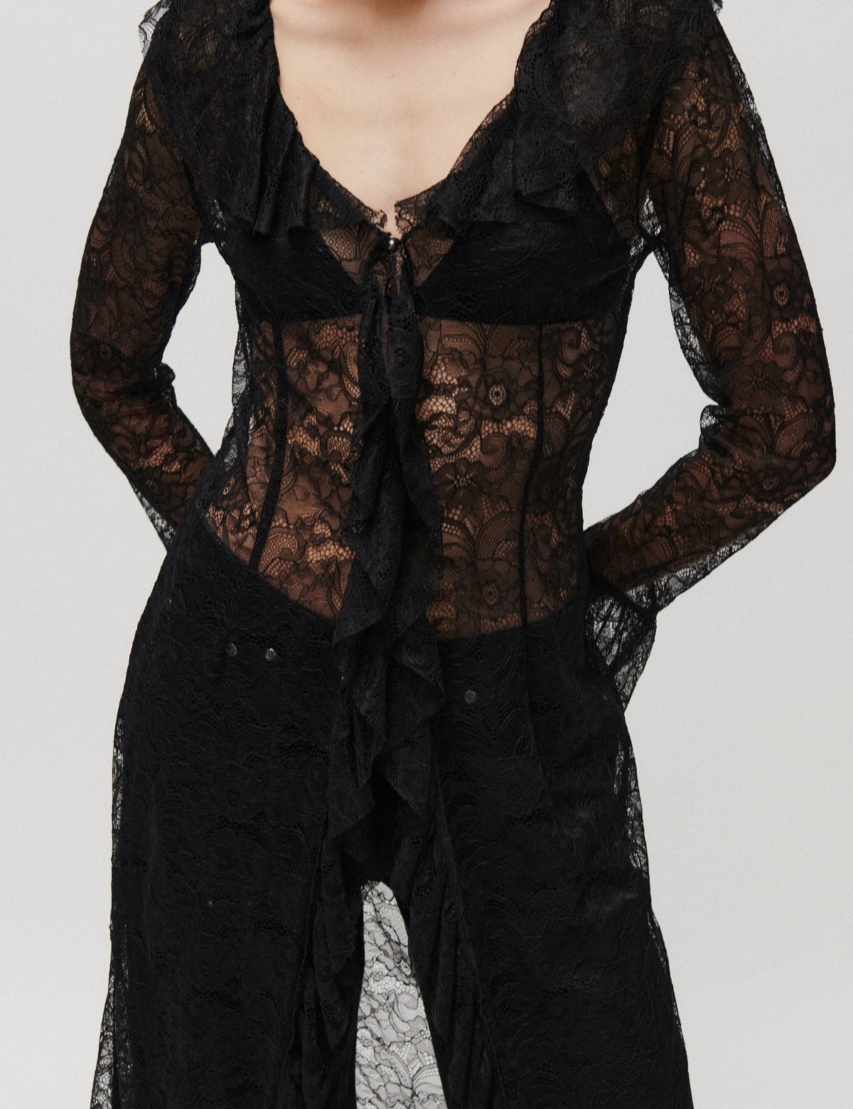 2NDDAY 2NDWilletta - Refined Lace Kjole 190303 Black
