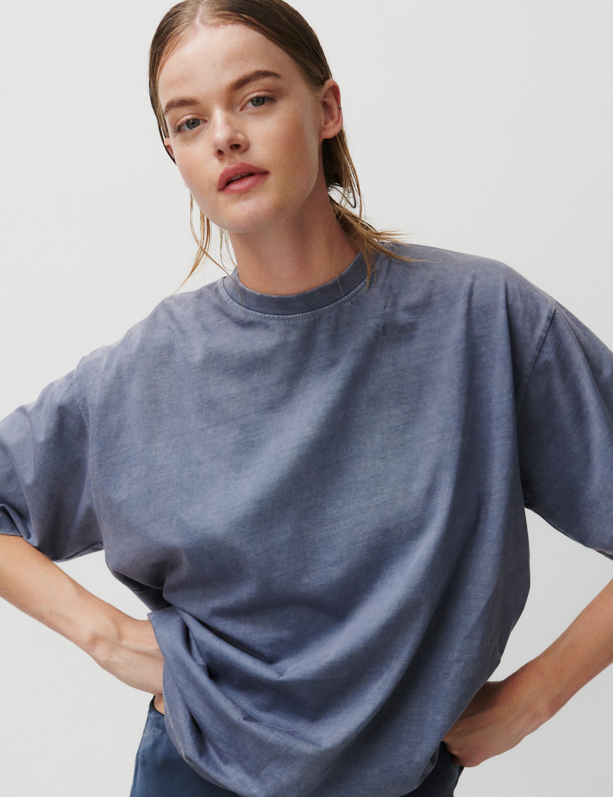 2NDDAY 2ND Arale TT - Light weight Jersey Tops & T-Shirts 183916 Flint stone