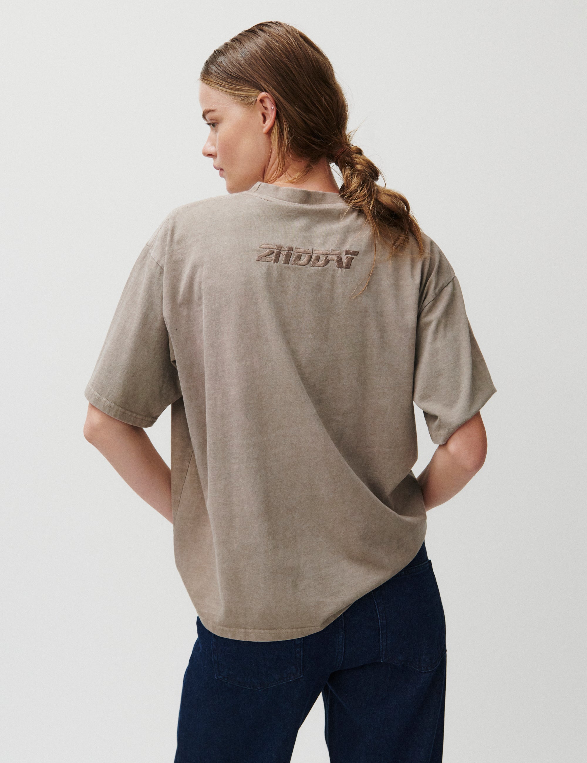 2NDDAY 2ND Arale TT - Over washed Jersey Tops & T-Shirts 170808 Taupe Gray