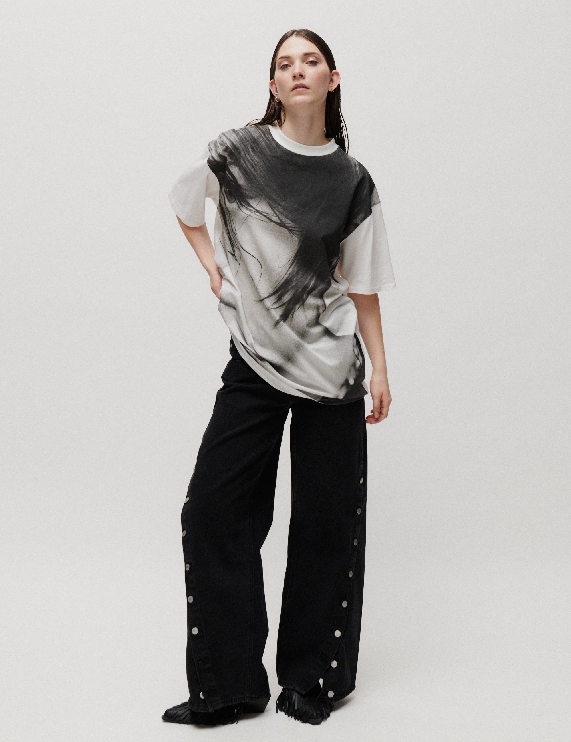2NDDAY 2ND Aralis TT - Overwashed Jersey - T-shirt T-shirt 11-0601 Bright White