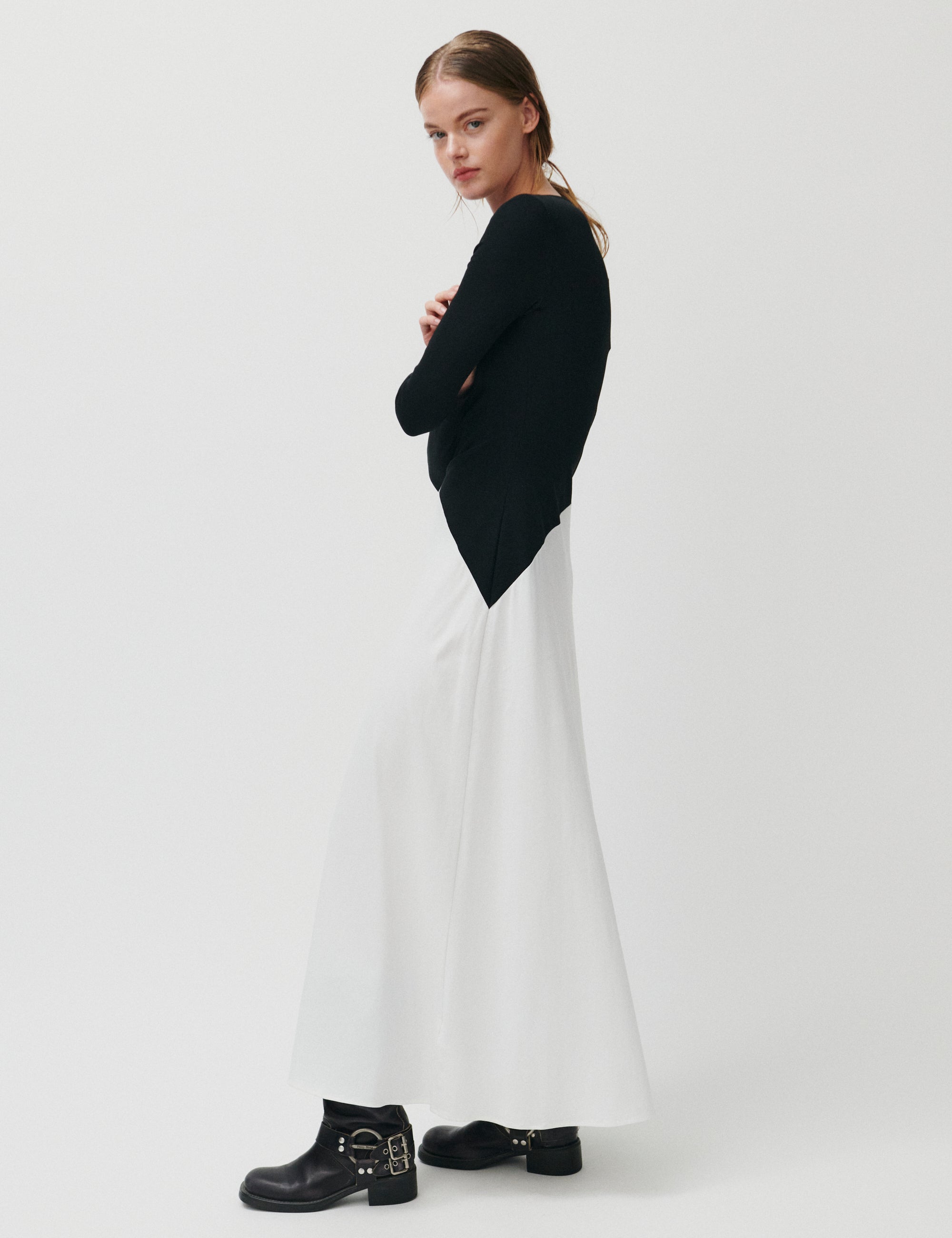 2NDDAY 2ND Carmen - Cotton Jersey Mix Kjole 190303 Black