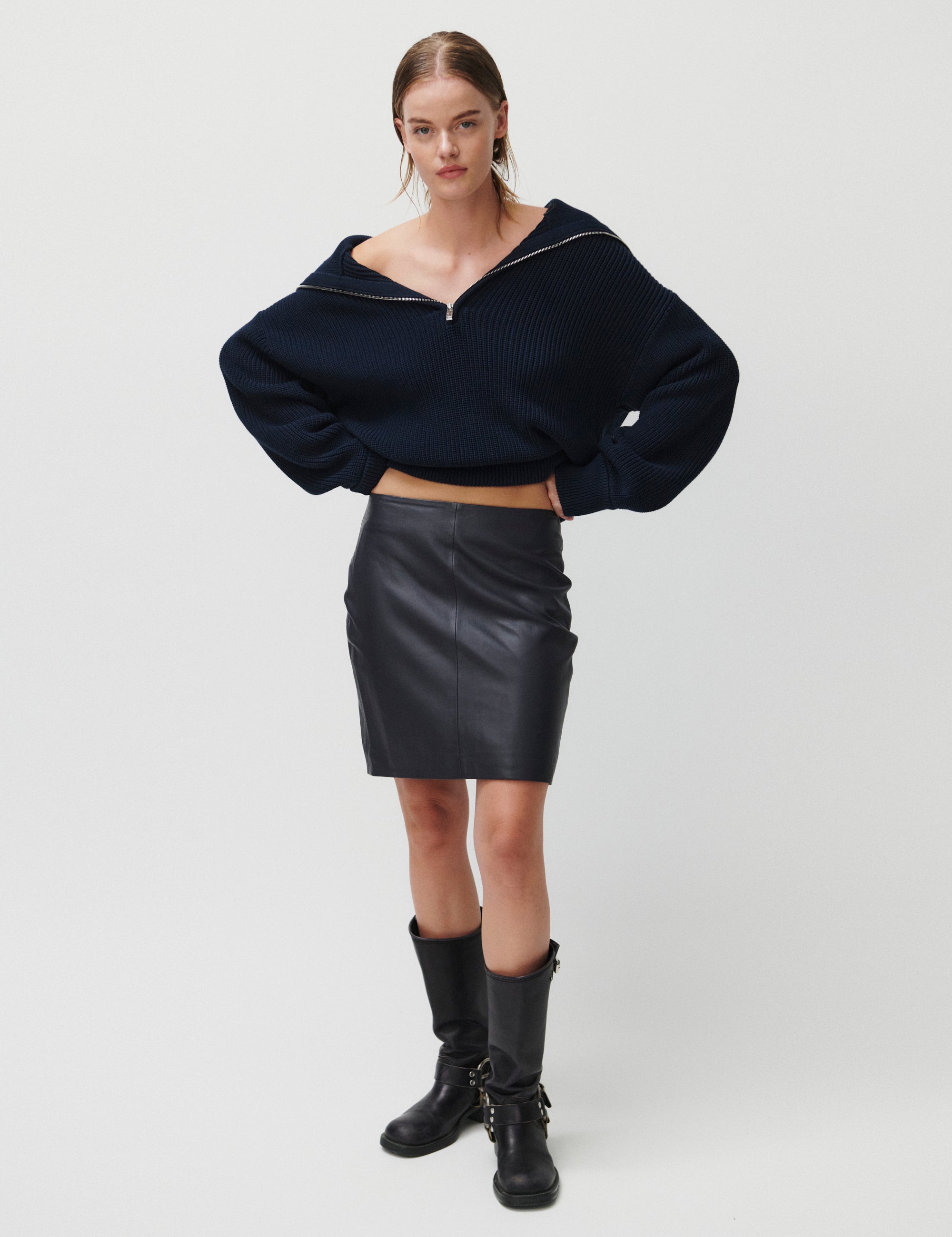 2NDDAY 2ND Ceciliana - Classic Leather Skirt 193918 Periscope