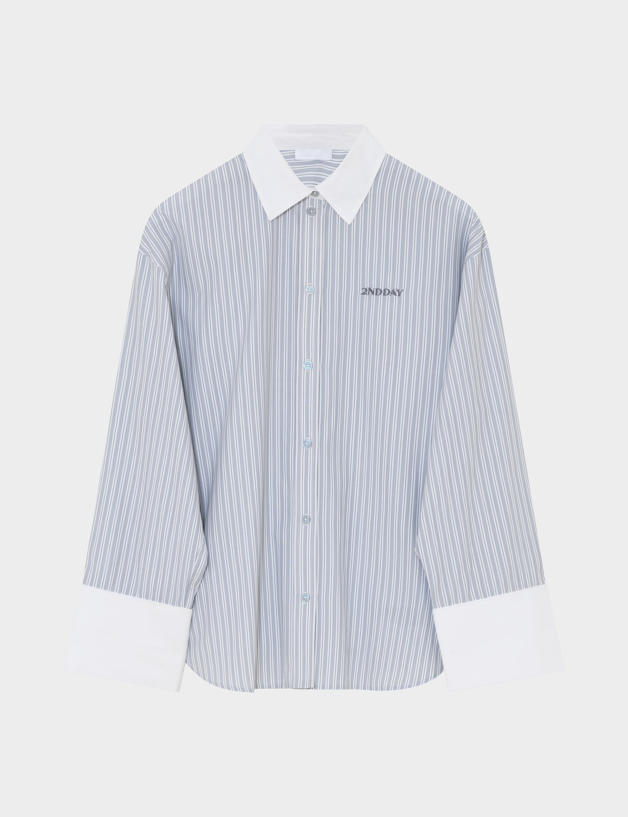 2NDDAY 2ND Claren - Cotton Stripes Shirts & Blouses 420148 High-rise Stripe