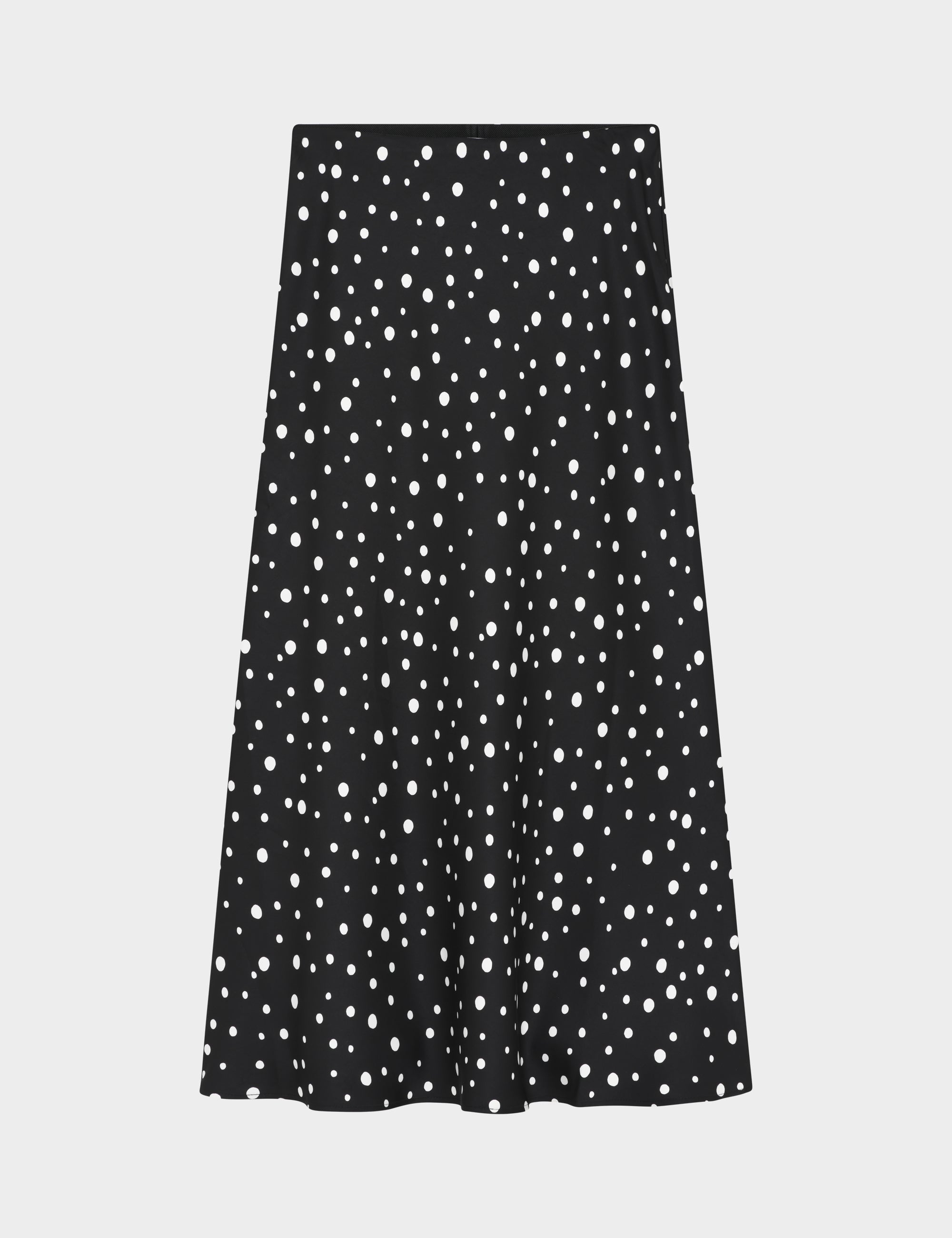 2NDDAY 2ND Cleas - Heavy Satin Skirt 420155 White Polka Dot