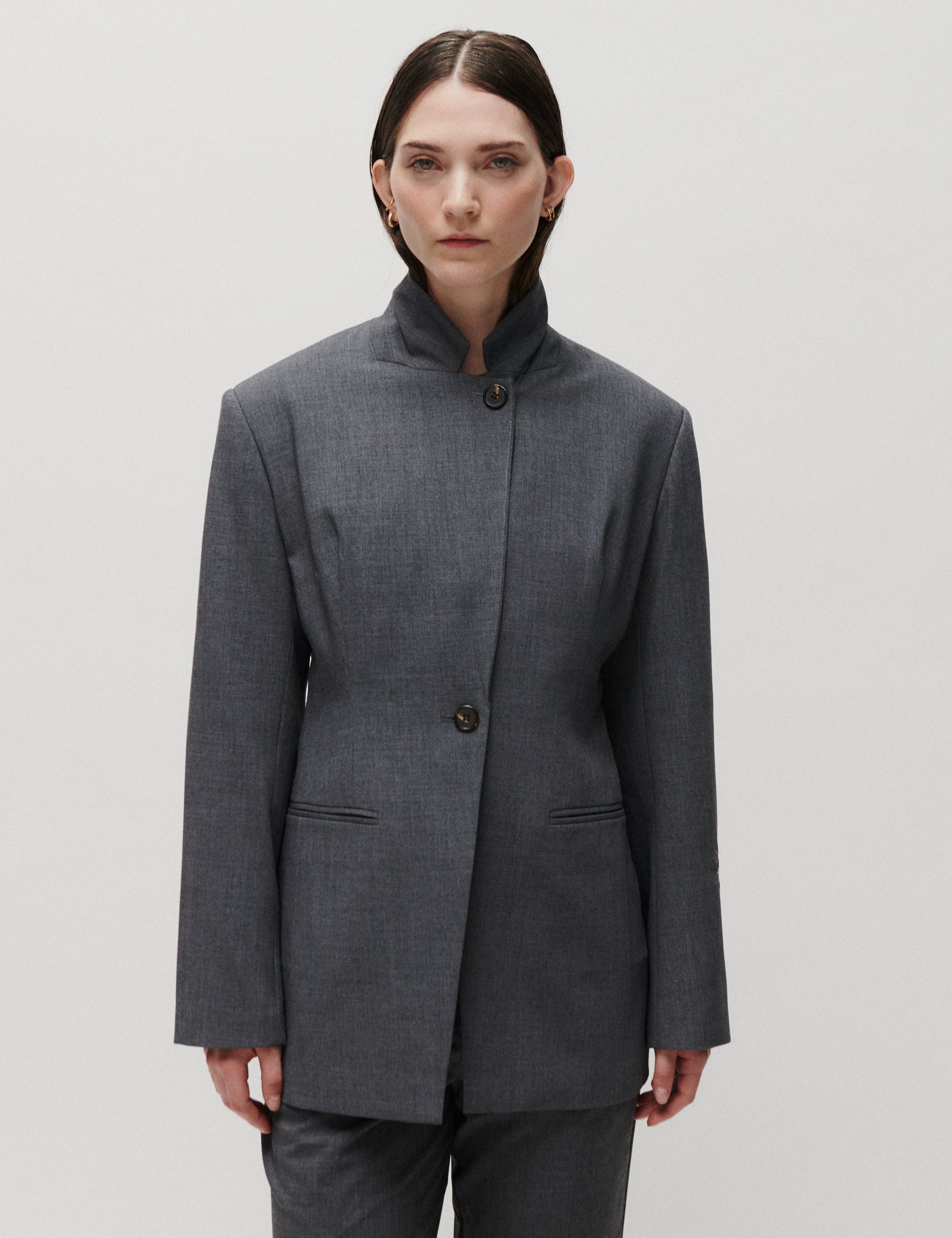 2NDDAY 2ND Hanzan - Melange Suiting - Blazer Blazer 420129 Light Grey Melange