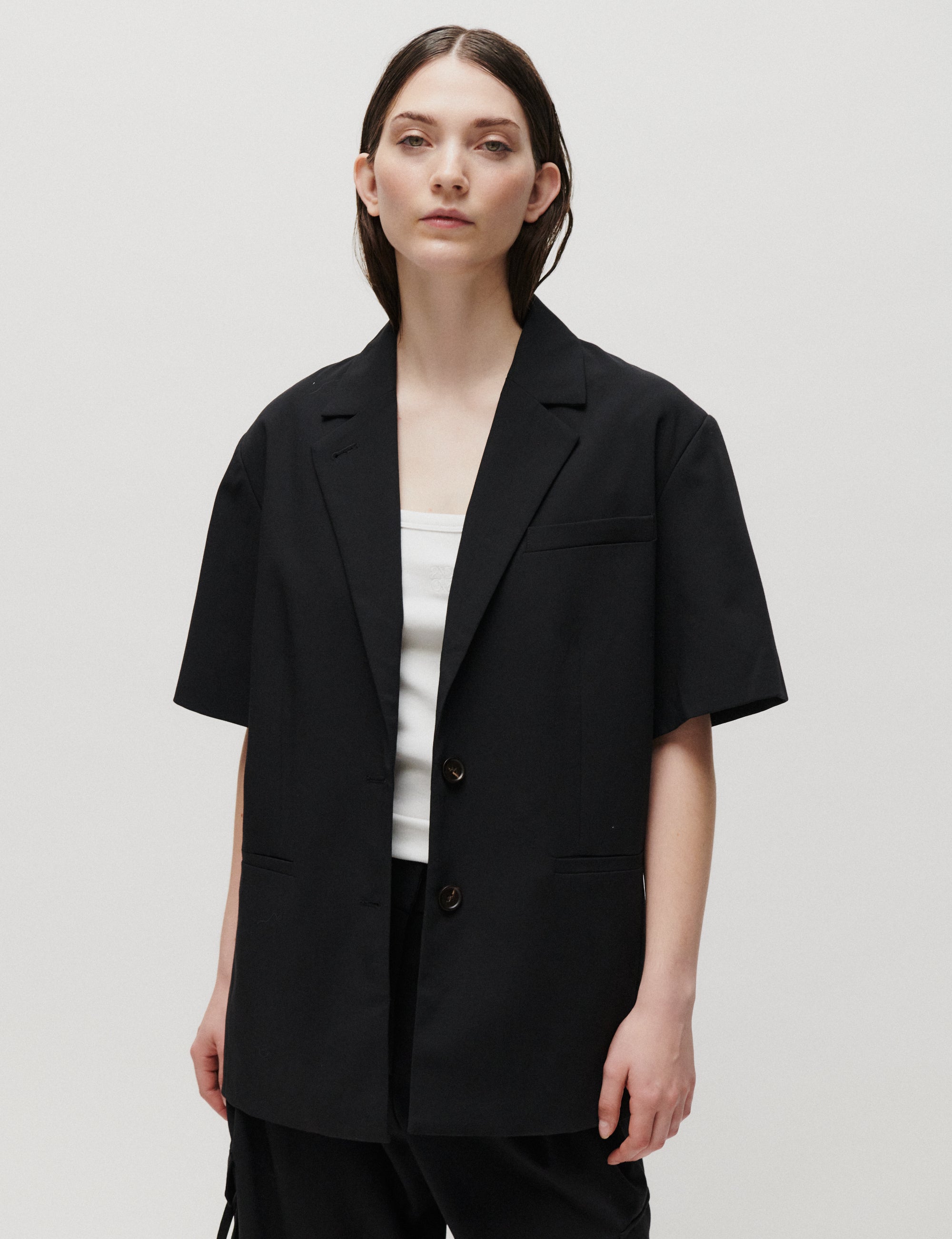 2NDDAY 2ND Hanzo - Melange Suiting - Blazer Blazer 190303 Black