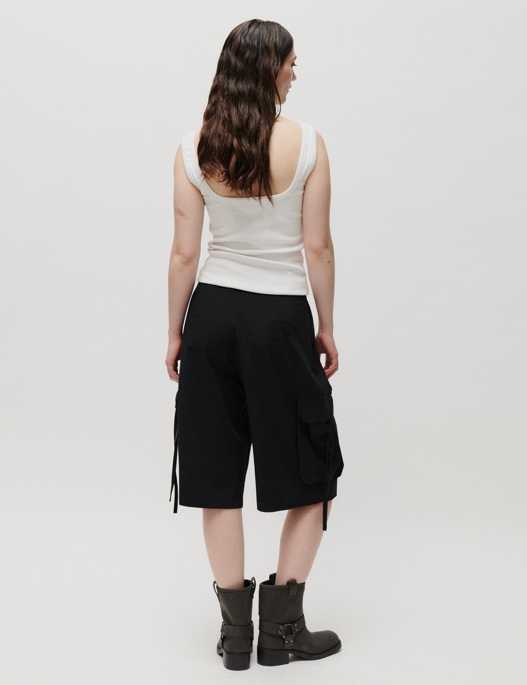 2NDDAY 2ND Hattori - Melange Suiting - Shorts Shorts 190303 Black