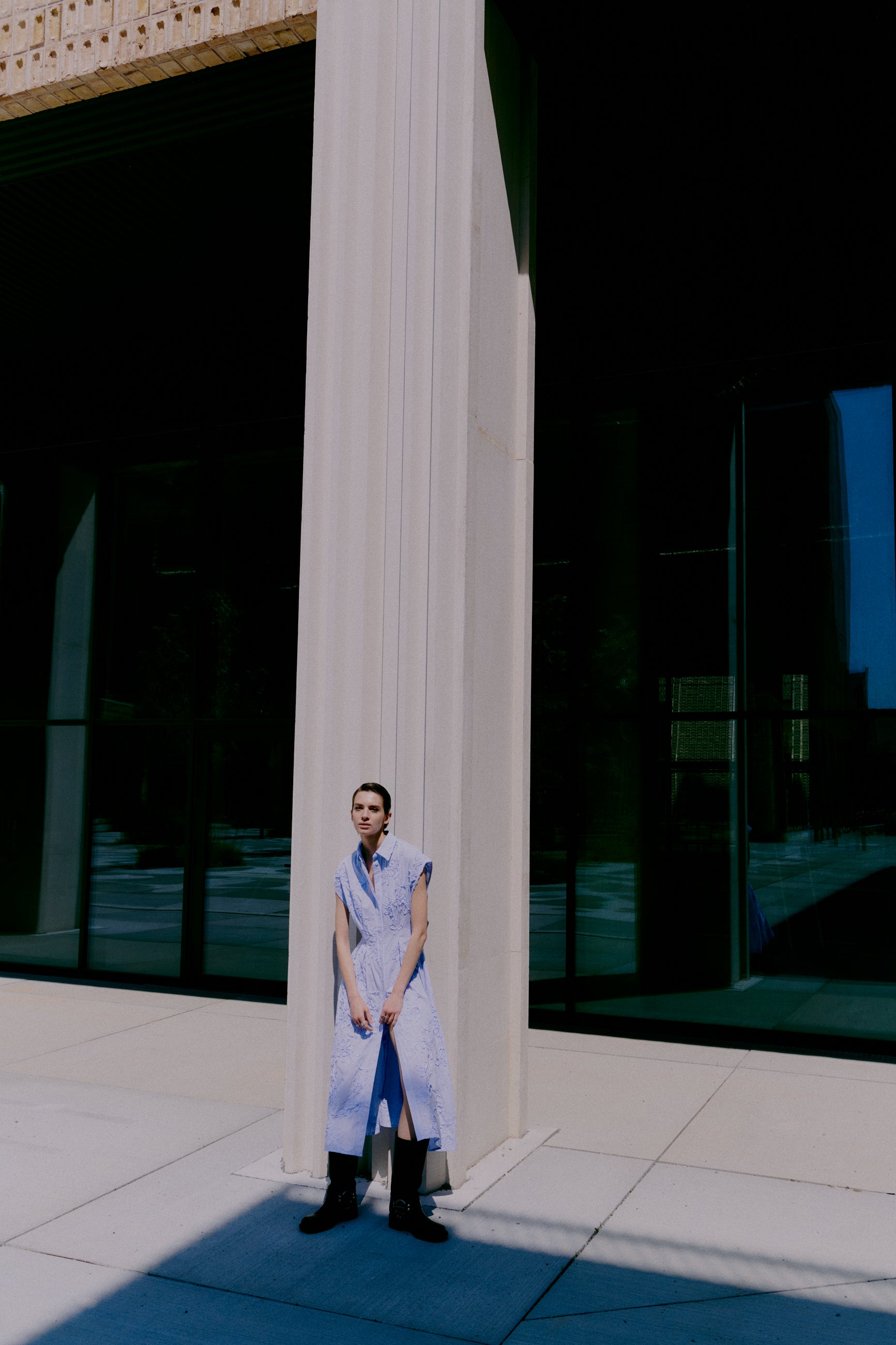 2NDDAY 2ND Jamie - Crisp Summer Shirting Kjole 153919 Serenity