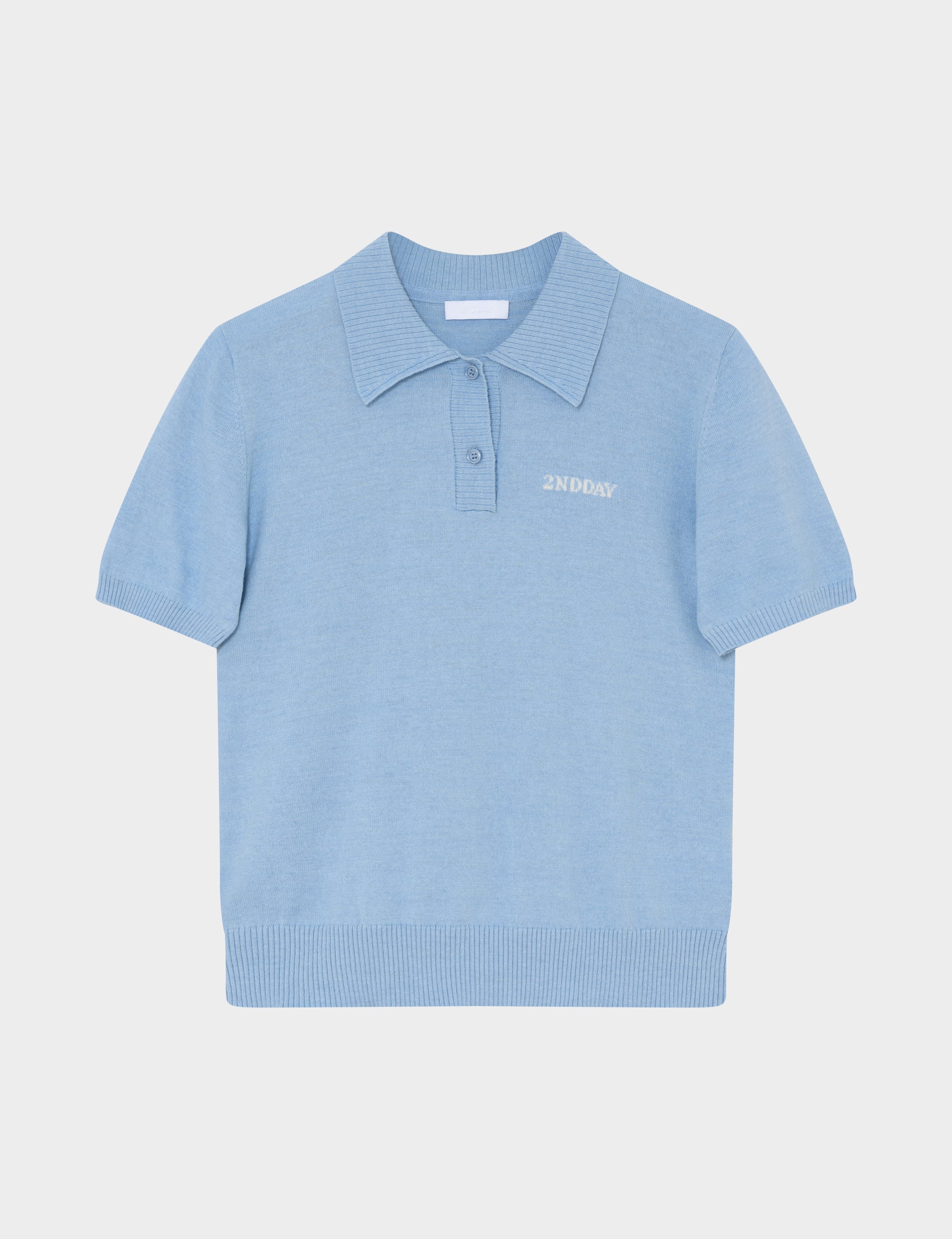 2NDDAY 2ND Jean - Soft Wool Blend Tops & T-Shirts 4038 Powder Blue