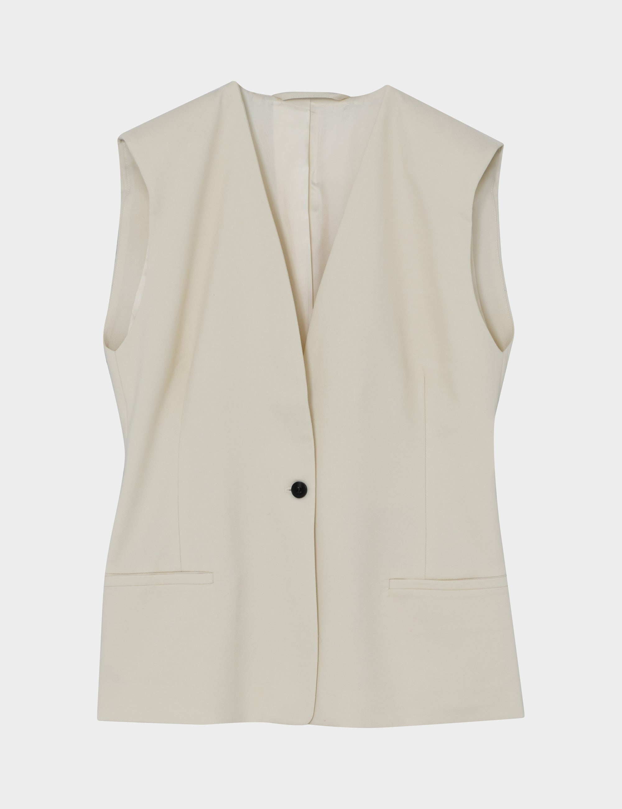 2NDDAY 2ND Juell - Twill Suiting Waistcoat 114801 TOFU