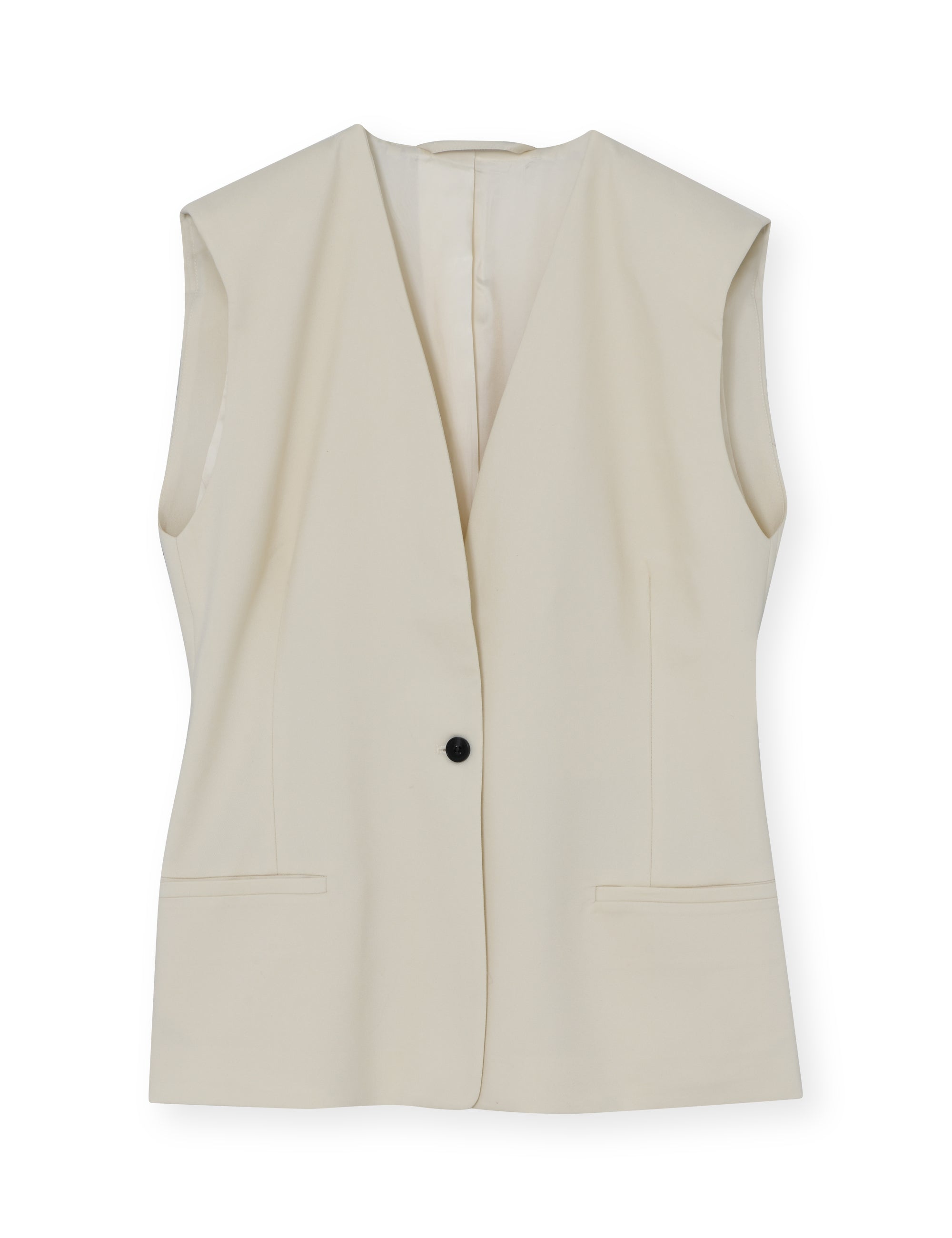 2NDDAY 2ND Juell - Twill Suiting Waistcoat 114801 TOFU