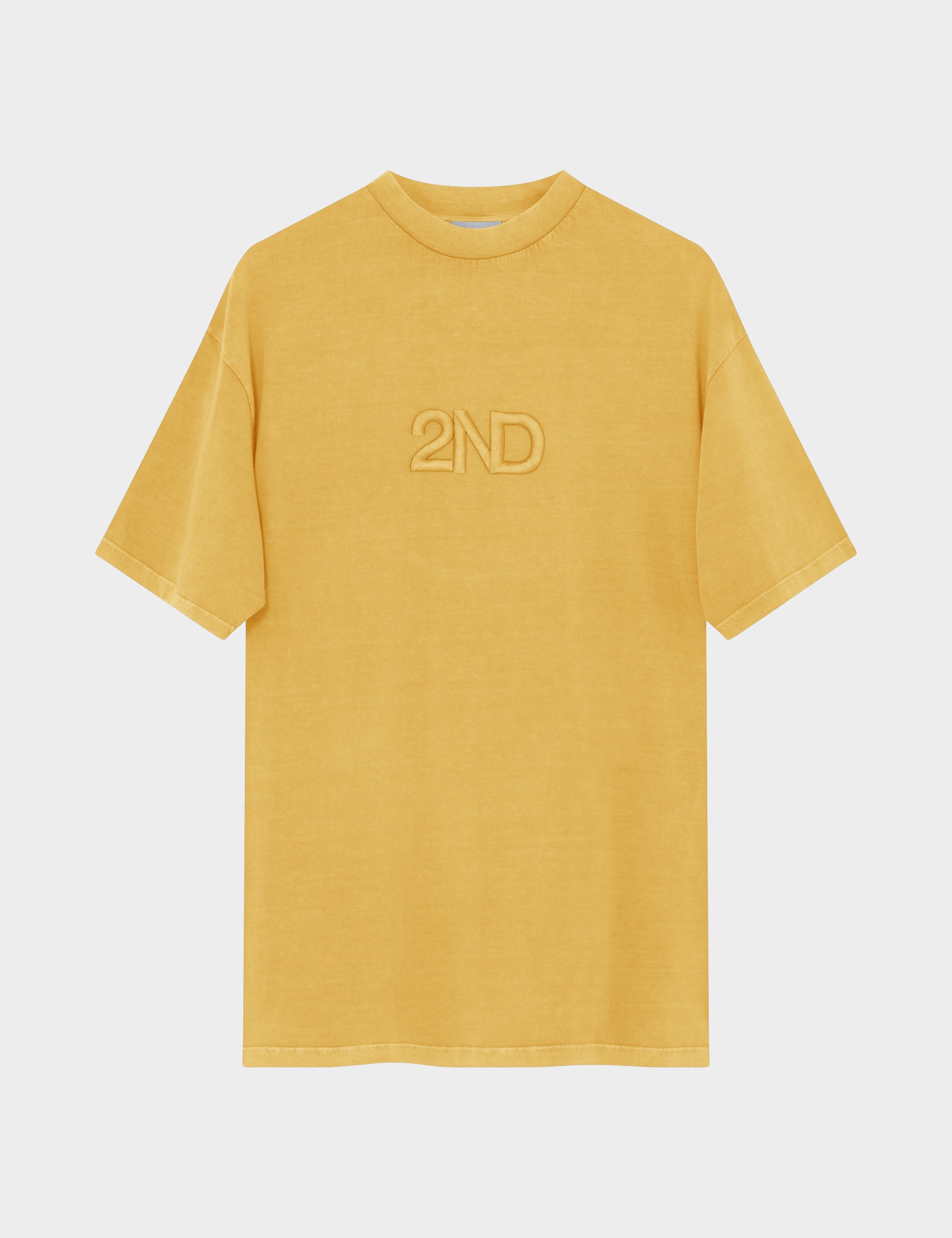 2NDDAY 2ND Ken TT - Overwashed Jersey Tops & T-Shirts 140952 Spicy Mustard