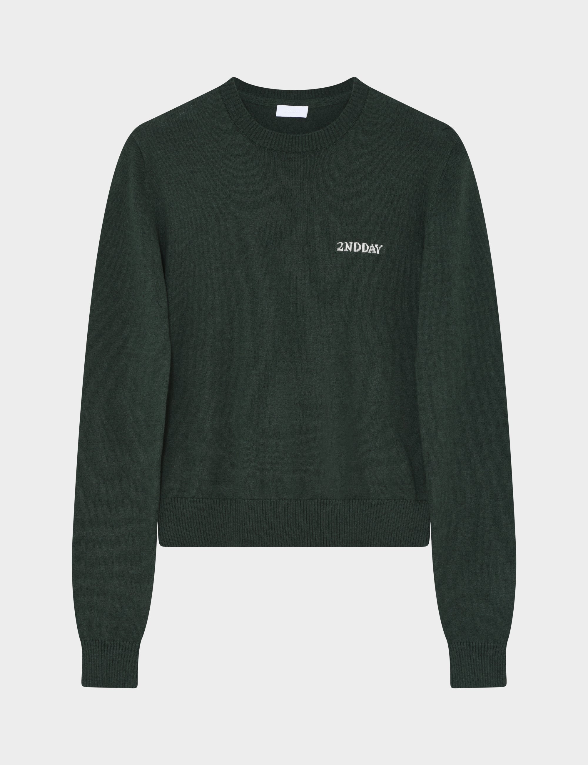 2NDDAY 2ND Lance - Soft Wool Blend Sweater 195914 Jungle Green