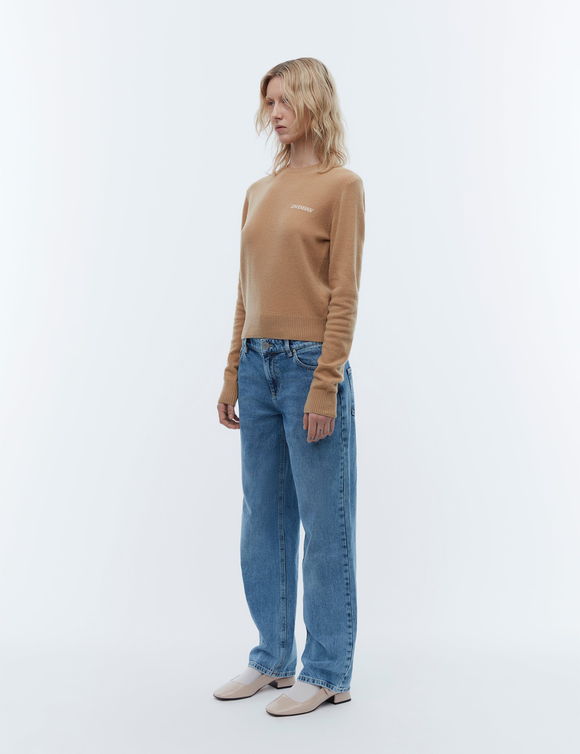 2NDDAY 2ND Lance TT - Soft Wool Blend Pullover 420131 Classic Camel