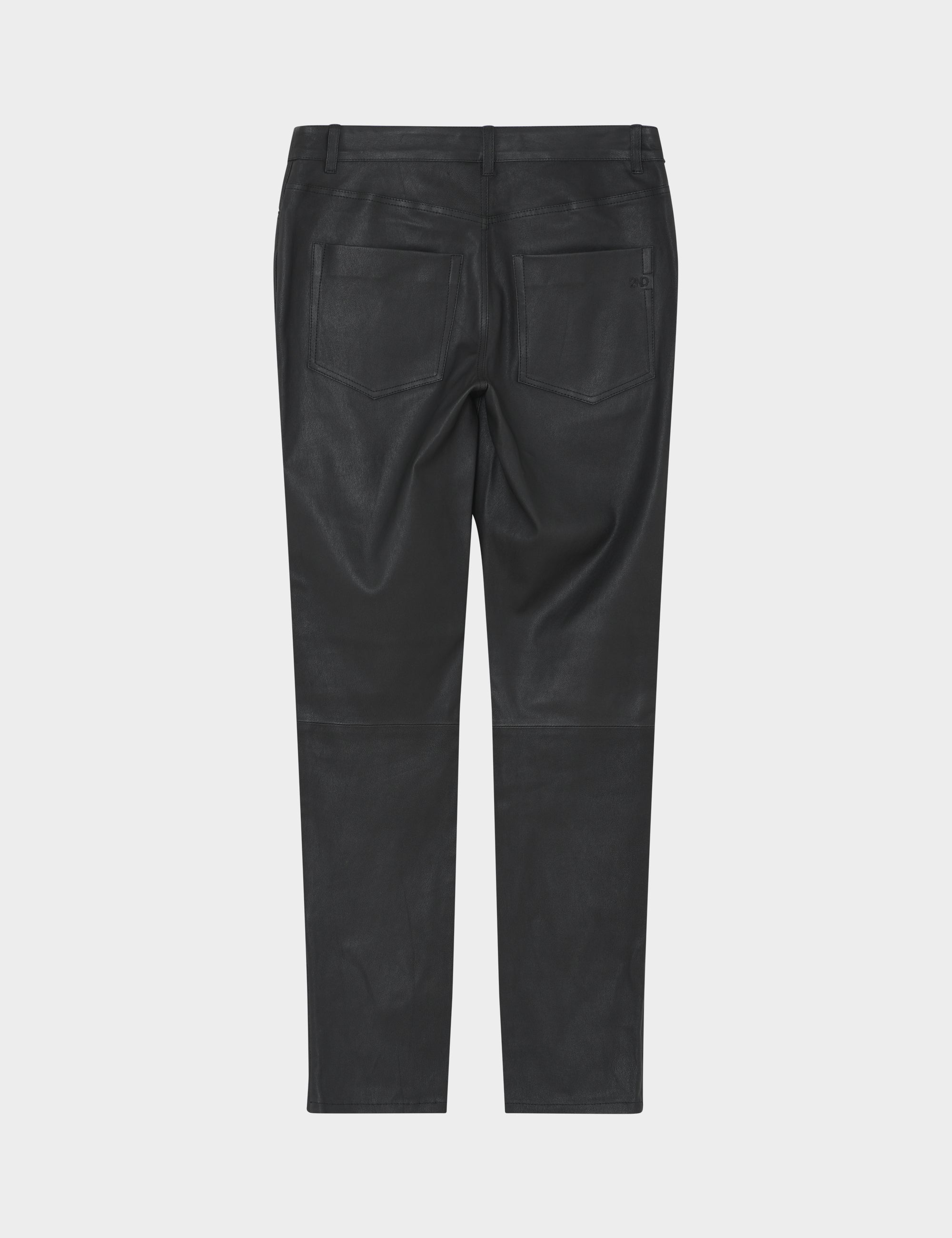 2NDDAY 2ND Liljan - Refined Stretch Leather Pants 190303 BLACK