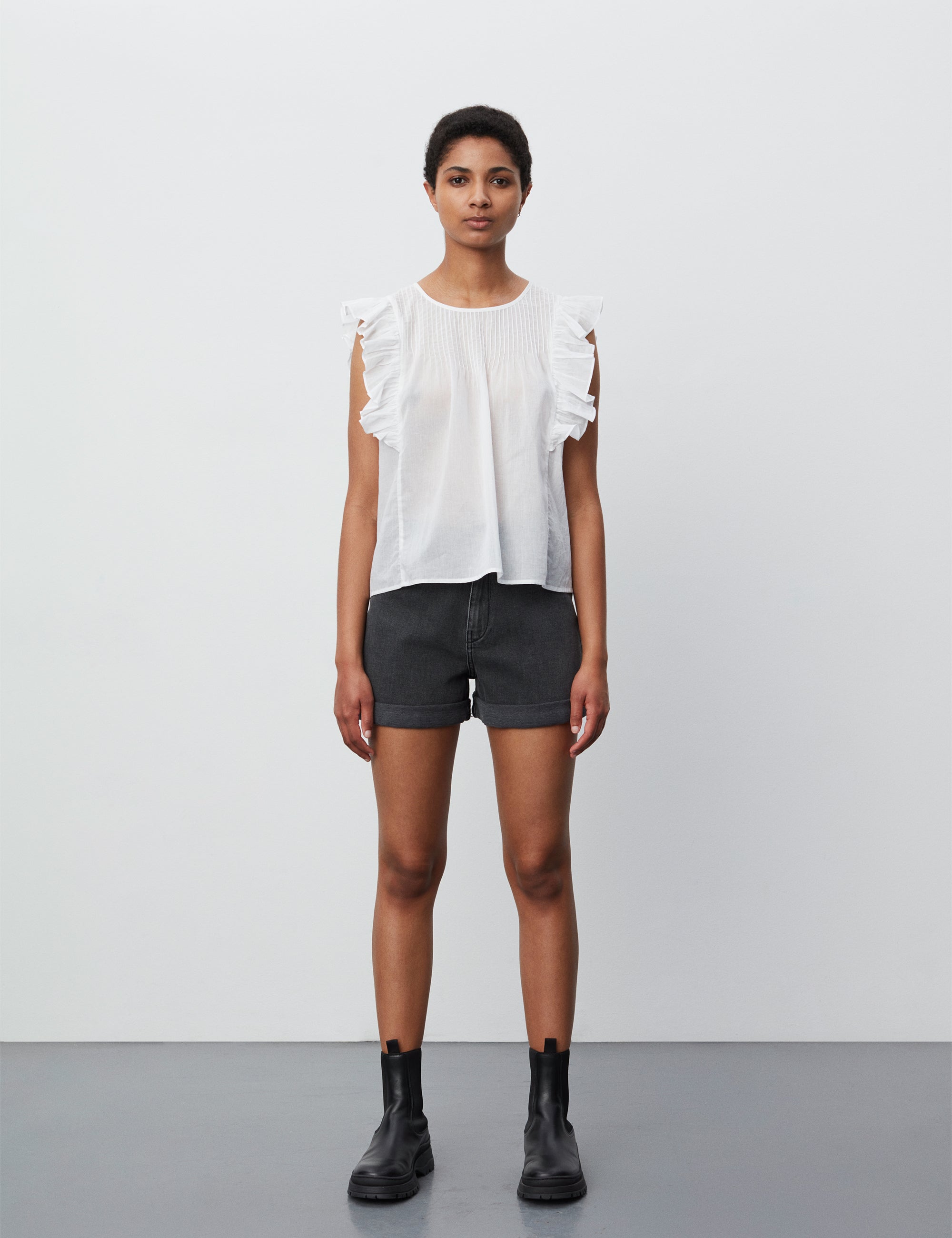 2NDDAY 2ND Martina ThinkTwice Top Tops & T-Shirts 110601 Bright White