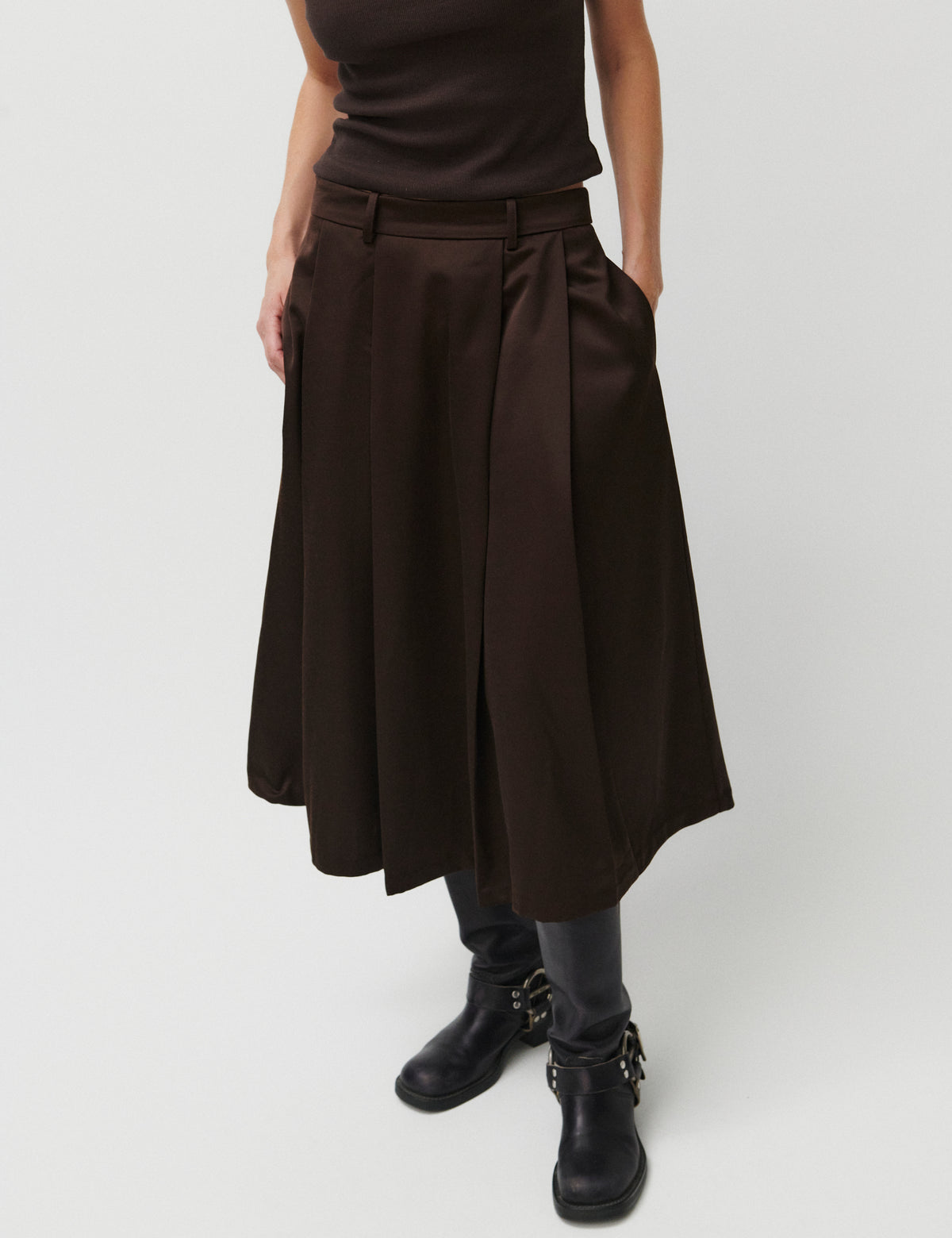 2NDDAY 2ND Matilda - Shiny Suiting - Nederdel Skirt 191016 JAVA