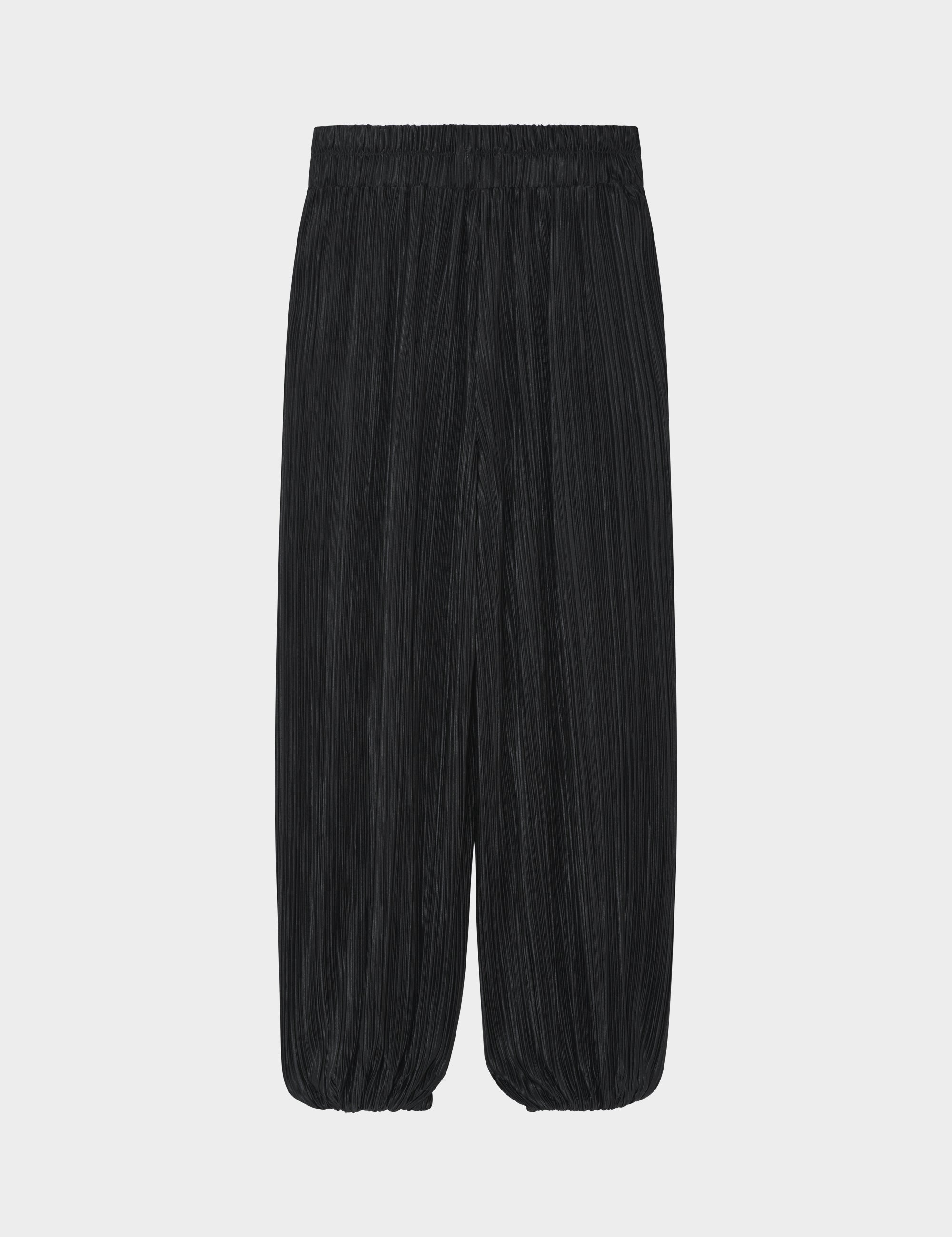 2NDDAY 2ND Maudis - Stretch Plisse Pants 190303 BLACK