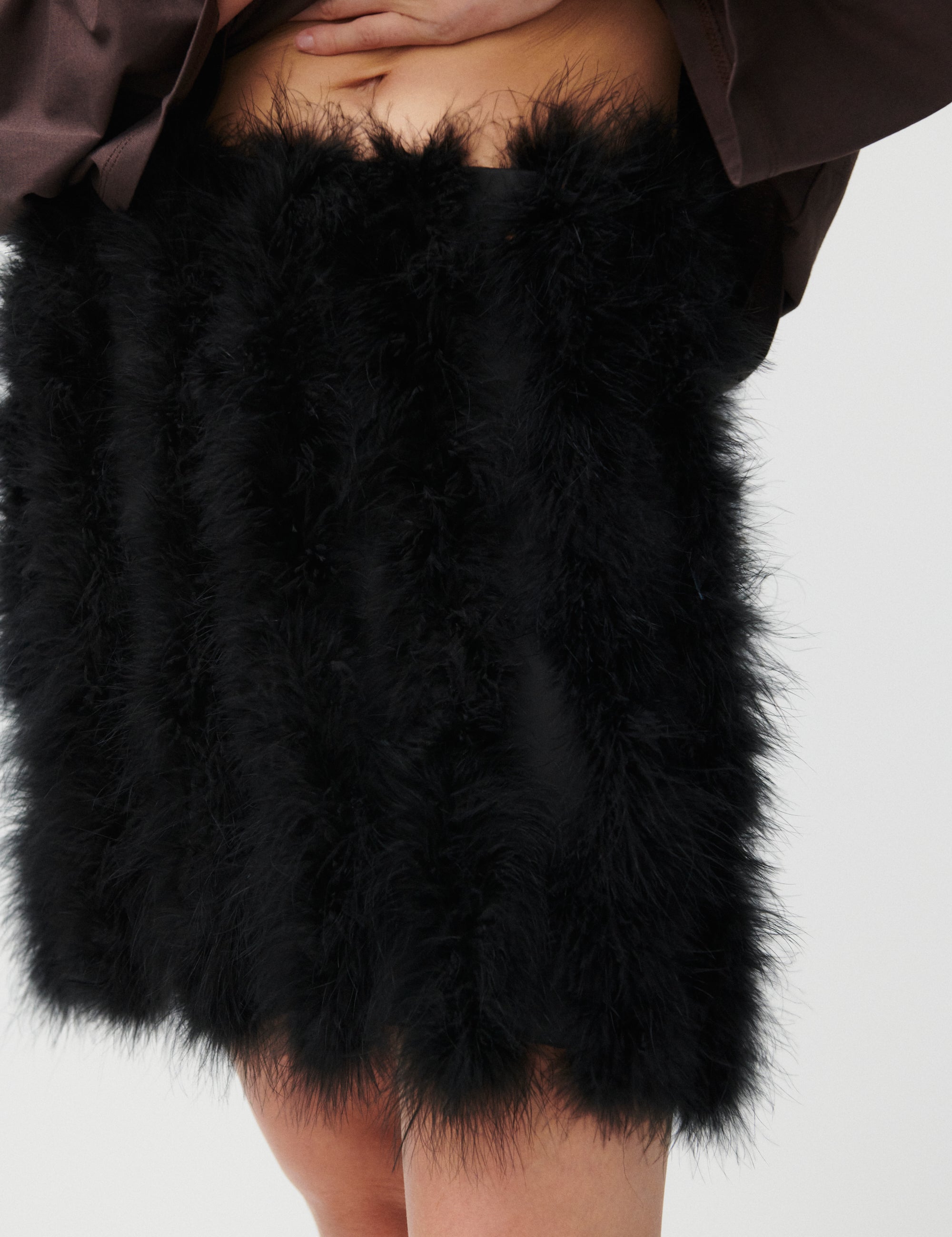 2NDDAY 2ND Mayanne - Heavy Satin Skirt 190303 BLACK