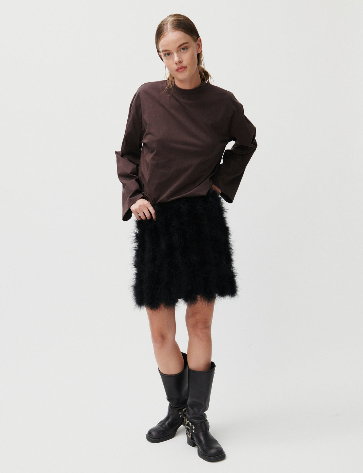 2NDDAY 2ND Mayanne - Heavy Satin - Nederdel Skirt 190303 Black