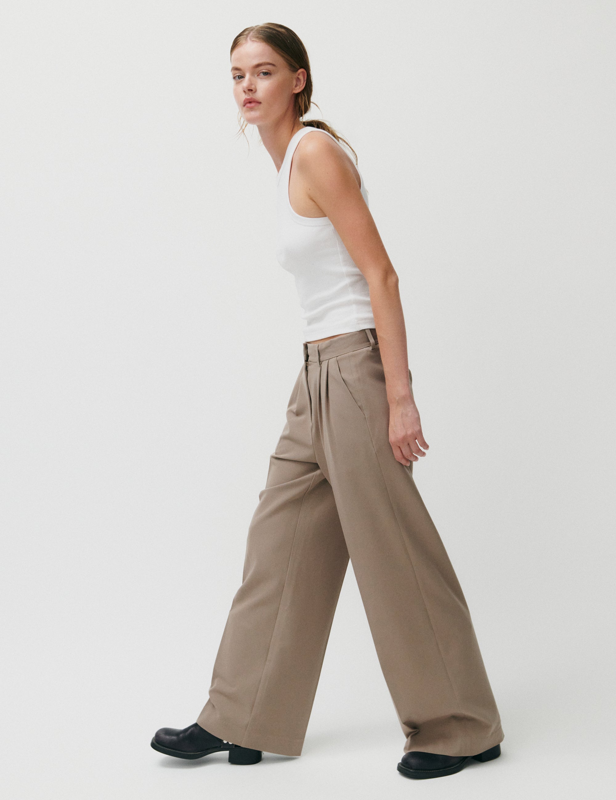 2NDDAY 2ND Mille - Daily Sleek Bukser 170808 Taupe Gray