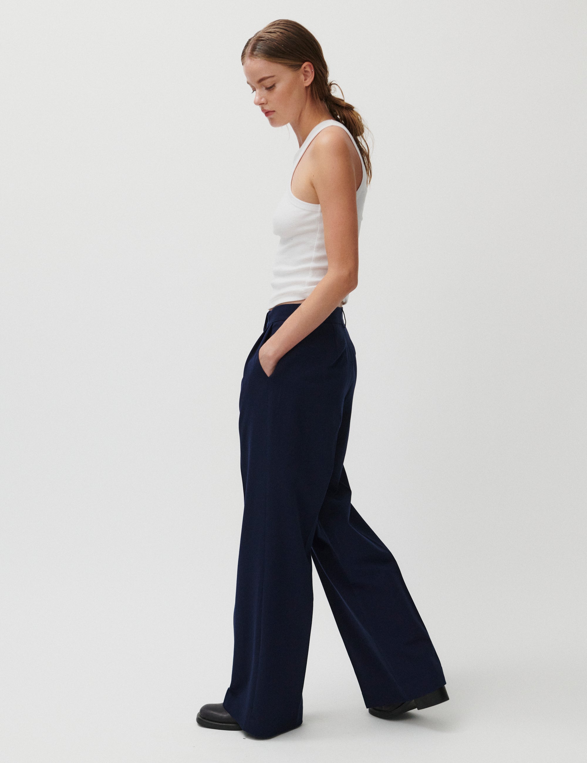 2NDDAY 2ND Mille - Daily Sleek Pants 04004 Navy Blazer