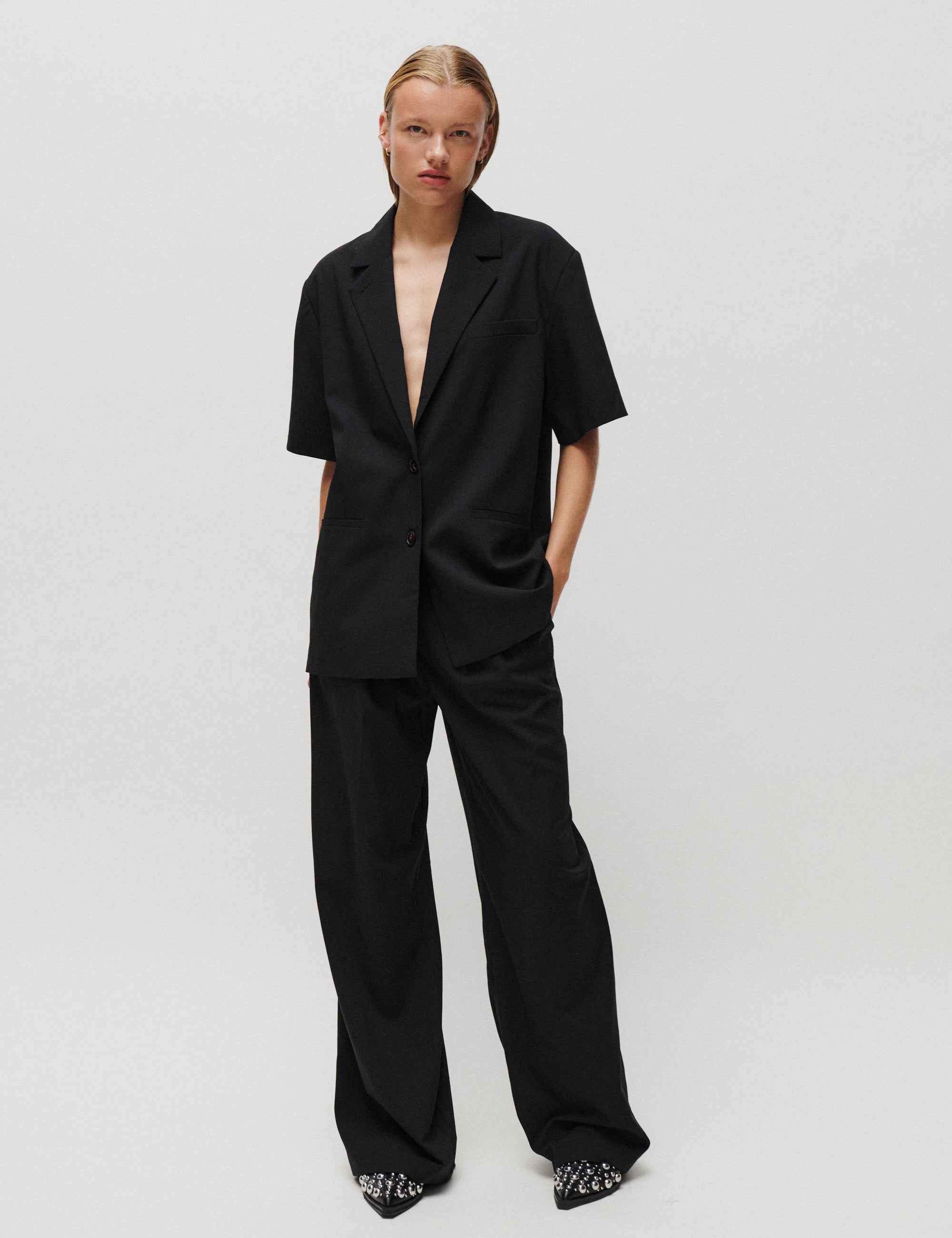 2NDDAY 2ND Mille - Melange Suiting - Bukser Bukser 190303 Black