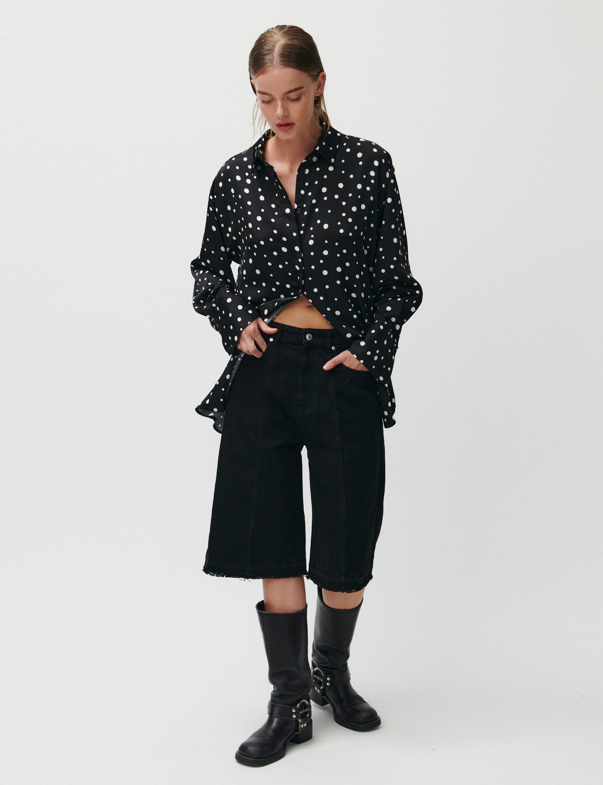 2NDDAY 2ND Plaras - Heavy Satin Tops & T-Shirts 420155 White Polka Dot