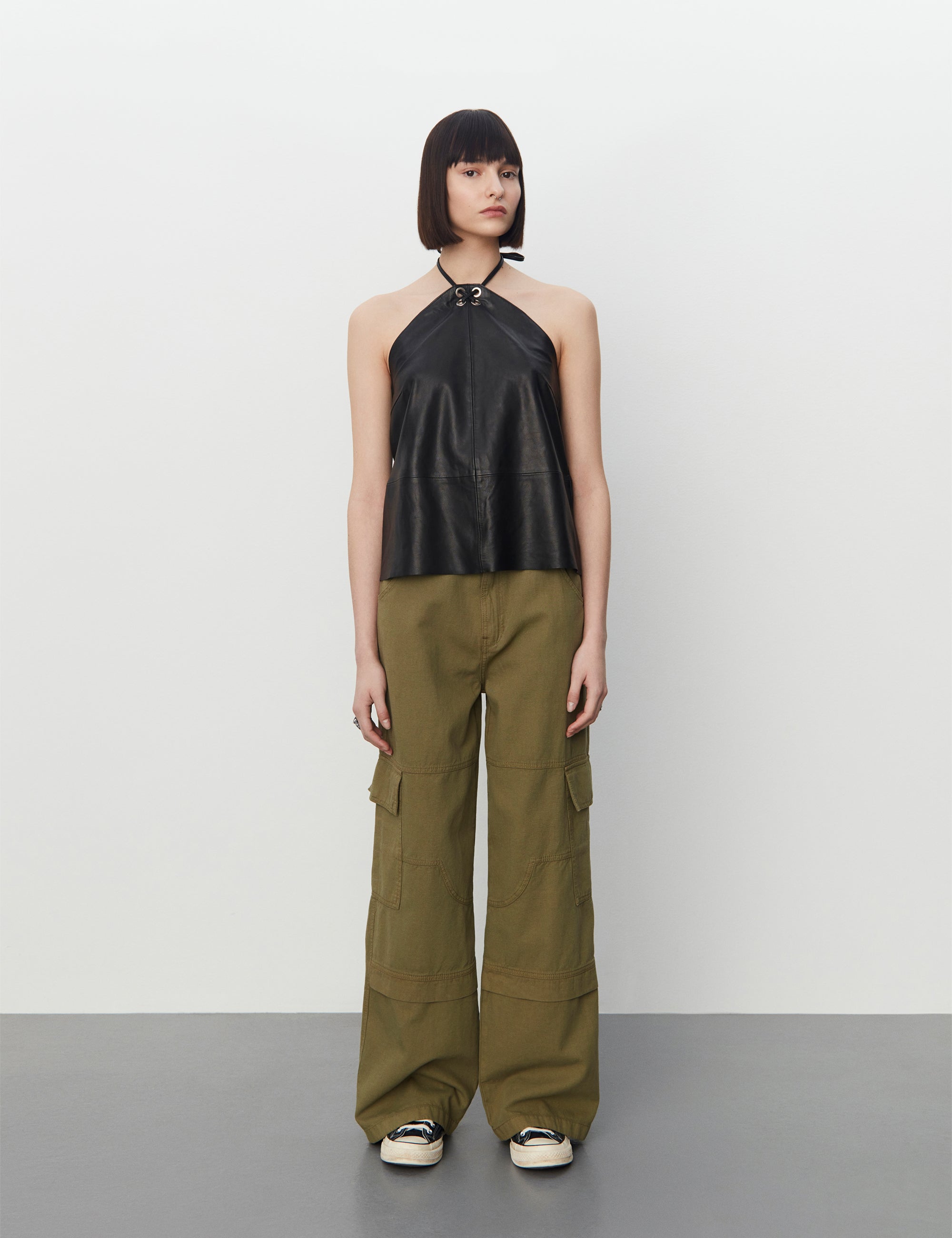 2NDDAY 2ND Rif - Daily Leather Tops & T-Shirts 194008 Meteorite (Black)