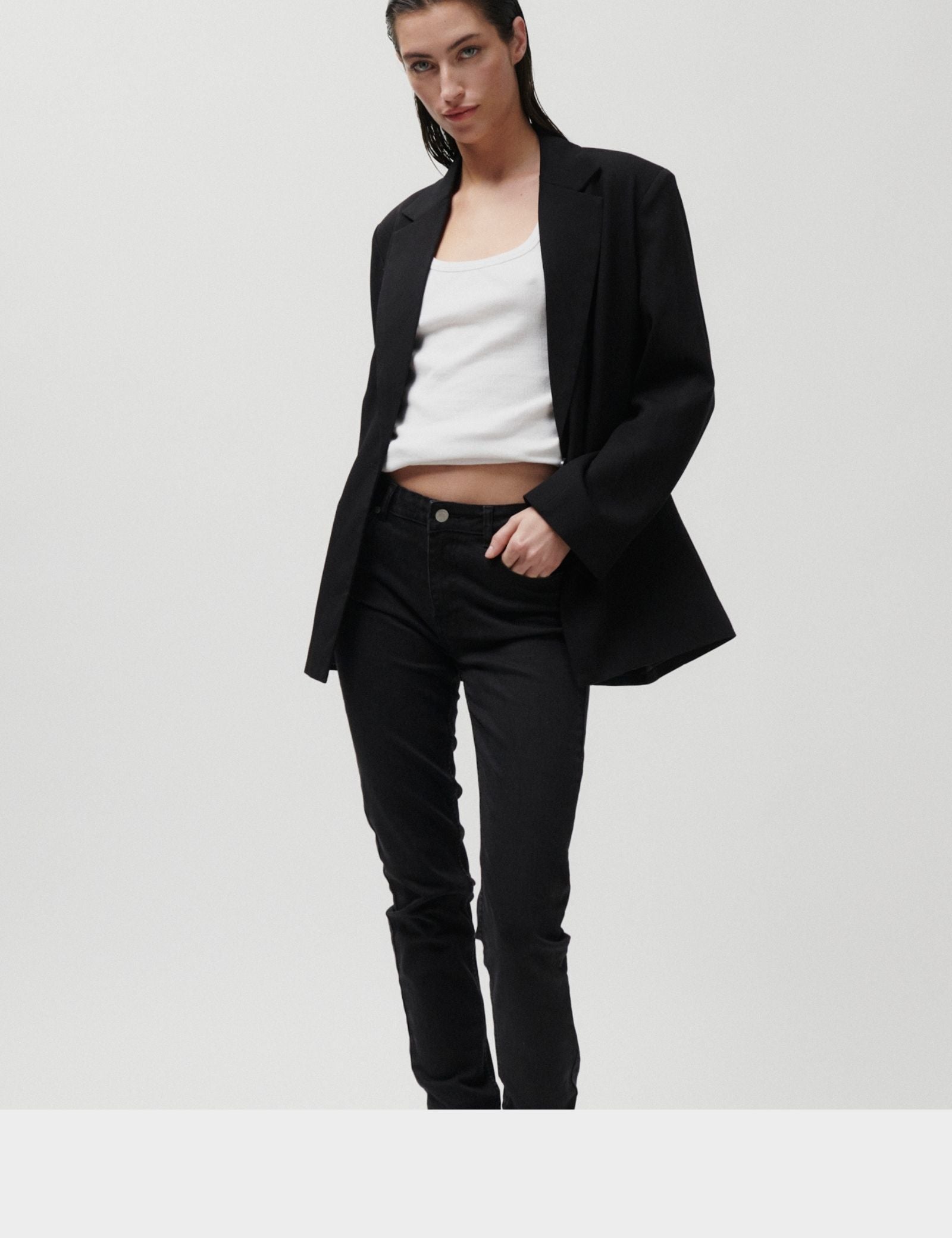 2NDDAY 2ND Samantha - Stretch Delight Jeans D003 Un Black Denim