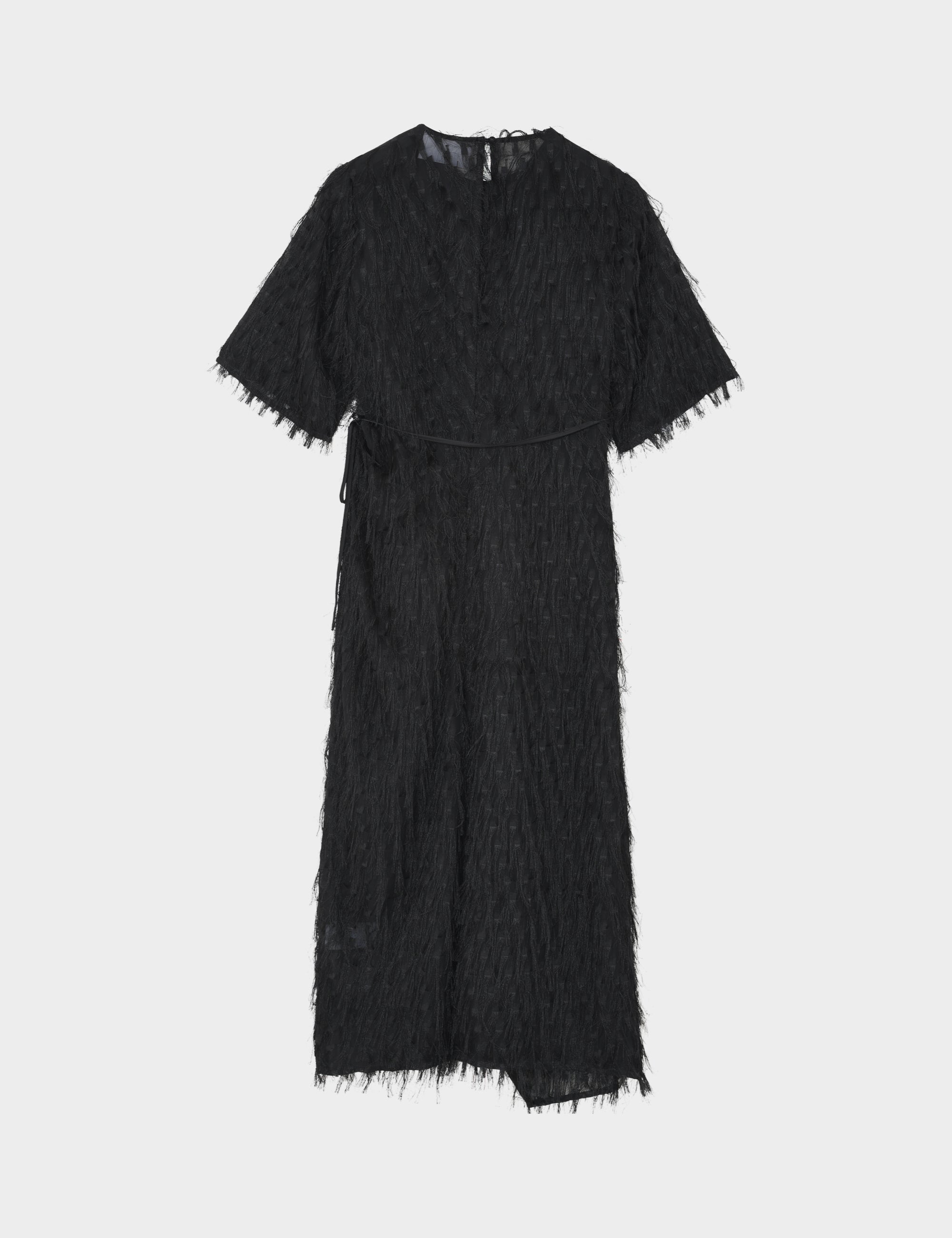 2NDDAY 2ND Serena - Textured Fringe - Kjole Kjole 190303 Black