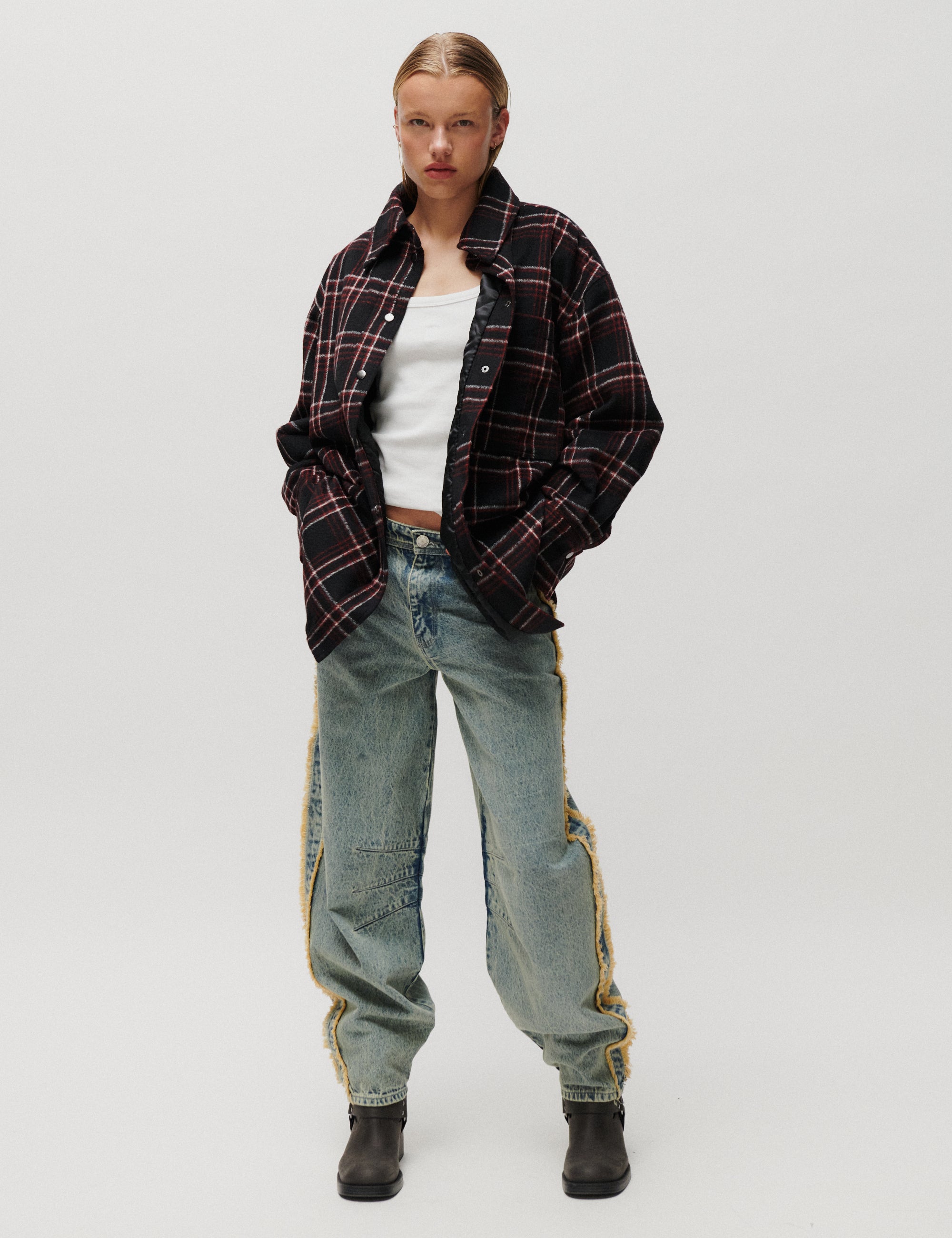 2NDDAY 2ND Seth - Funky Flannel - Jacket Jakke 190303 Black