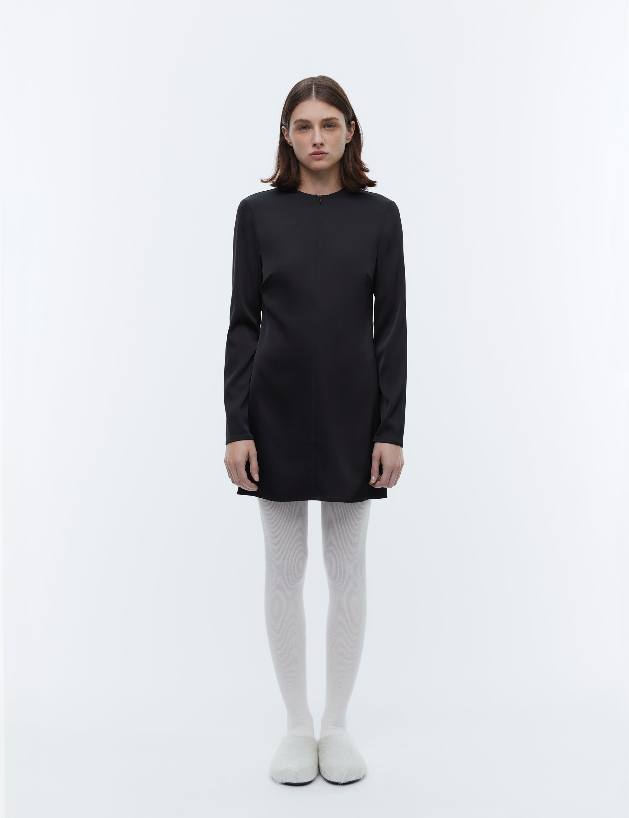 2NDDAY 2ND Sonya - Heavy Satin Kjole 194008 Meteorite (Black)