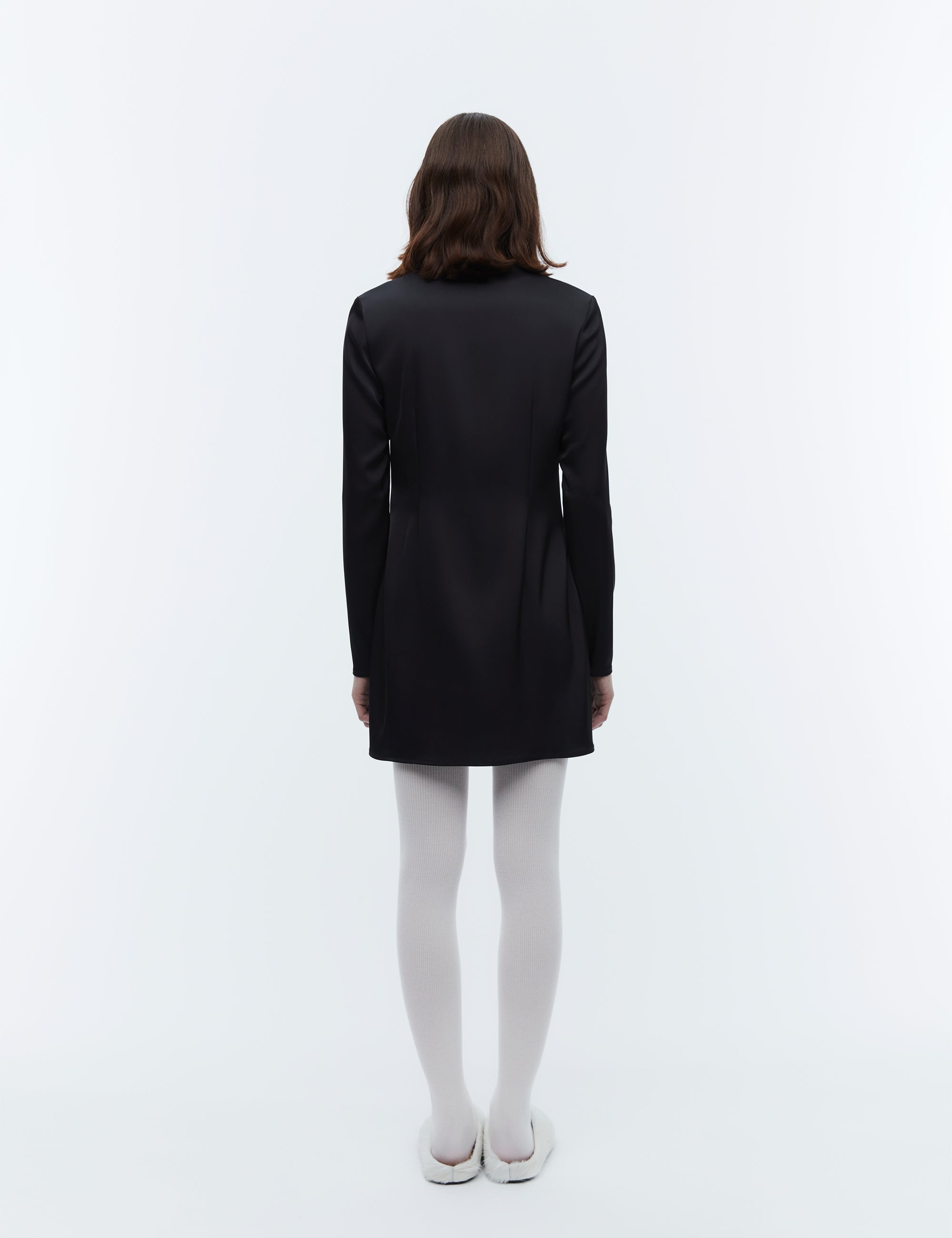 2NDDAY 2ND Sonya - Heavy Satin Kjole 194008 Meteorite (Black)