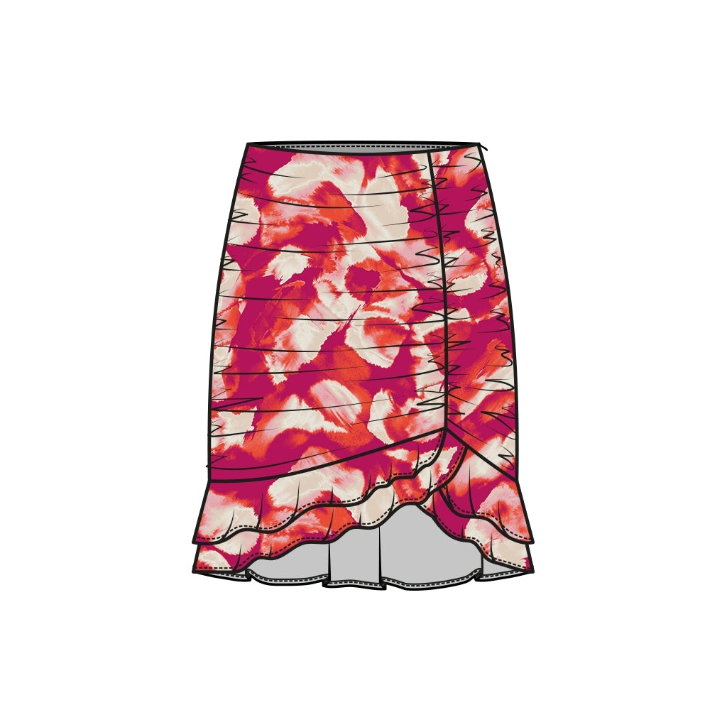 2NDDAY 2ND Sophia Verano ThinkTwice Nederdel Skirt 420083 Shades Persian Red