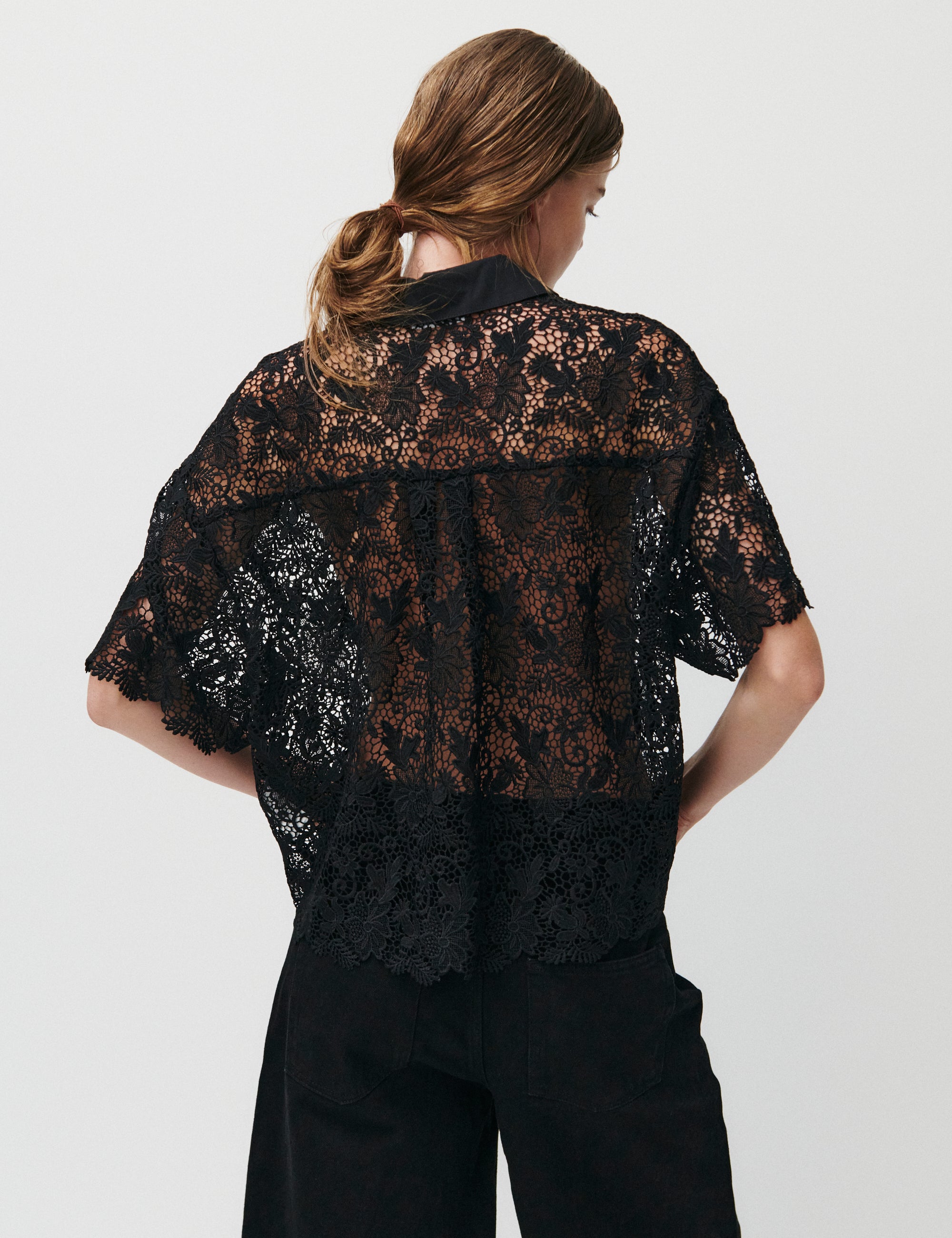 2NDDAY 2ND Tabbi - Heavy Lace Shirts & Blouses 190303 BLACK