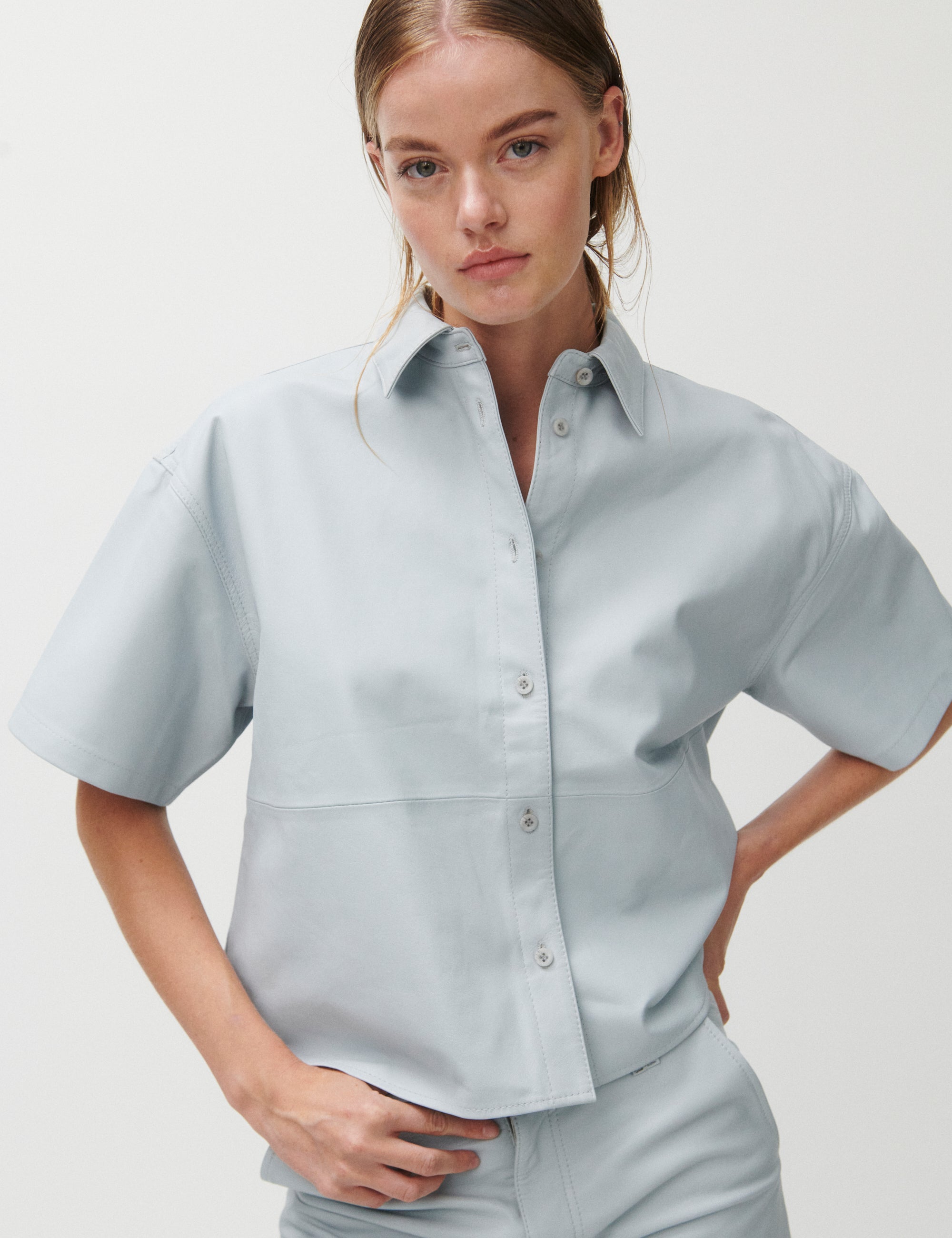 2NDDAY 2ND Tammy - Fine Leather Tops & T-Shirts 154101 High-rise