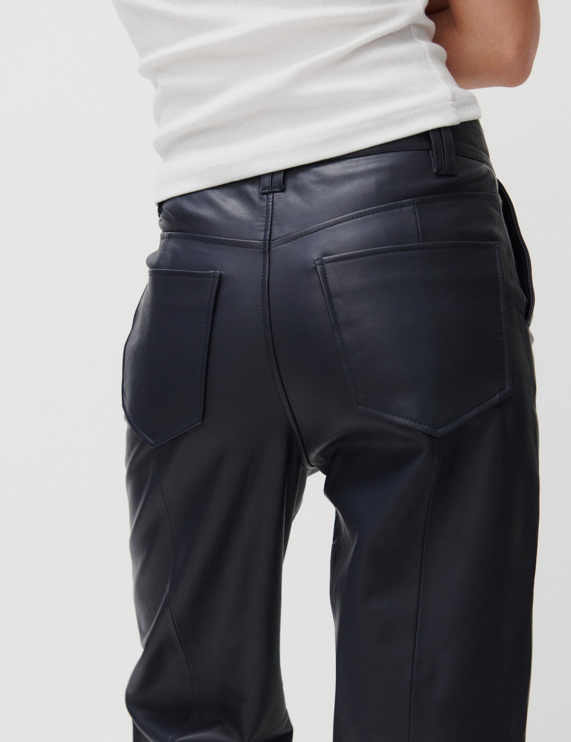 2NDDAY 2ND Toff - Fine leather Bukser 193918 Periscope