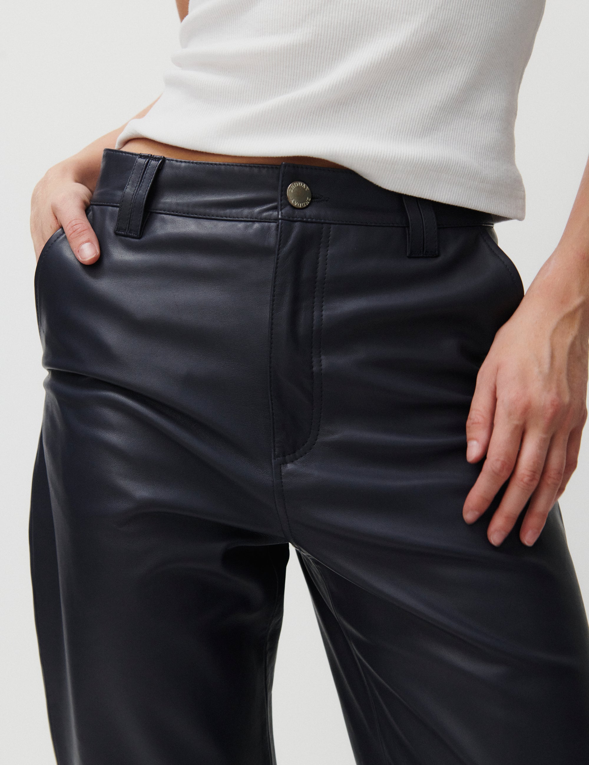 2NDDAY 2ND Toff - Fine leather Bukser 193918 Periscope