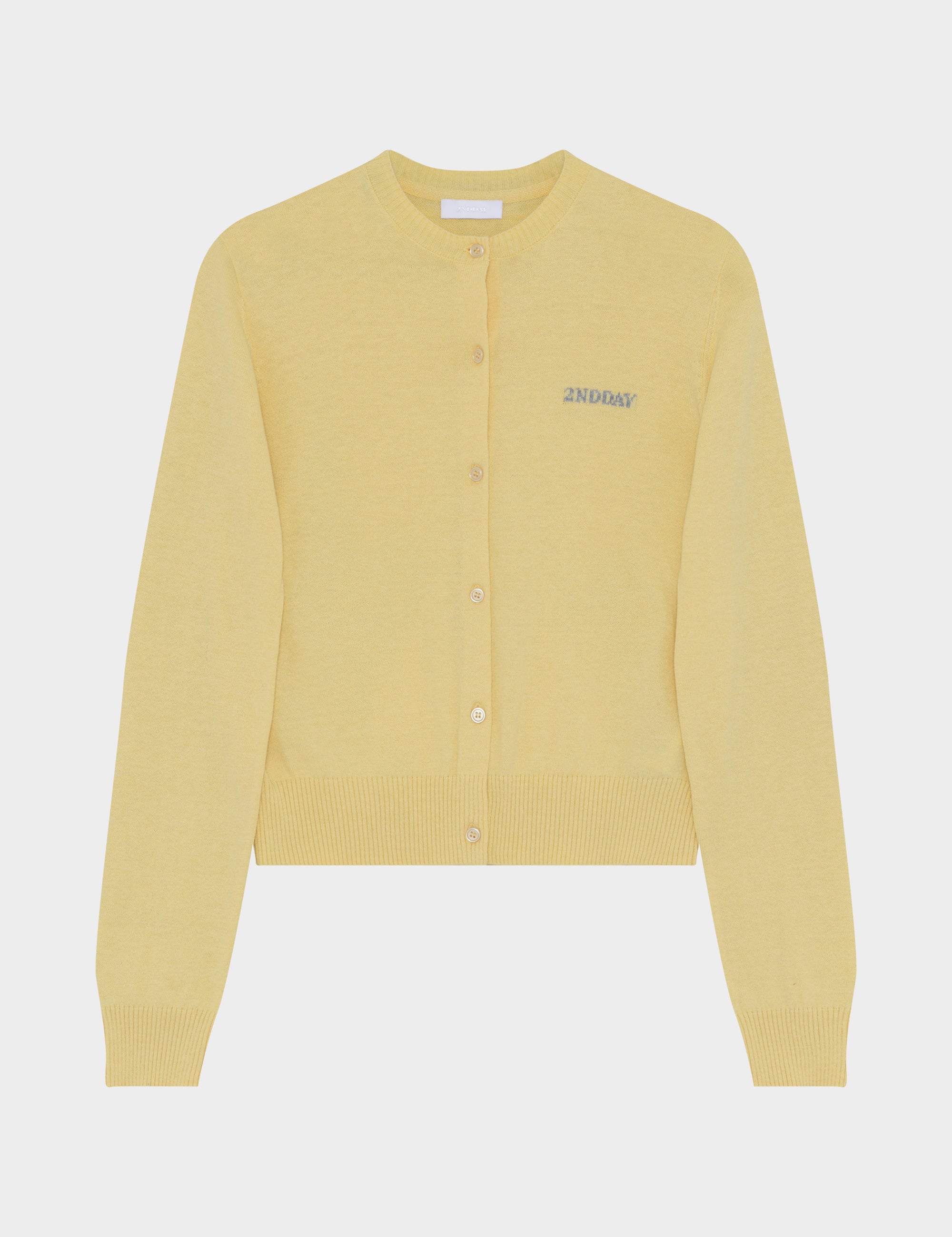 2NDDAY 2ND Vinny - Soft Wool Blend Cardigan 06032 Mellow Yellow