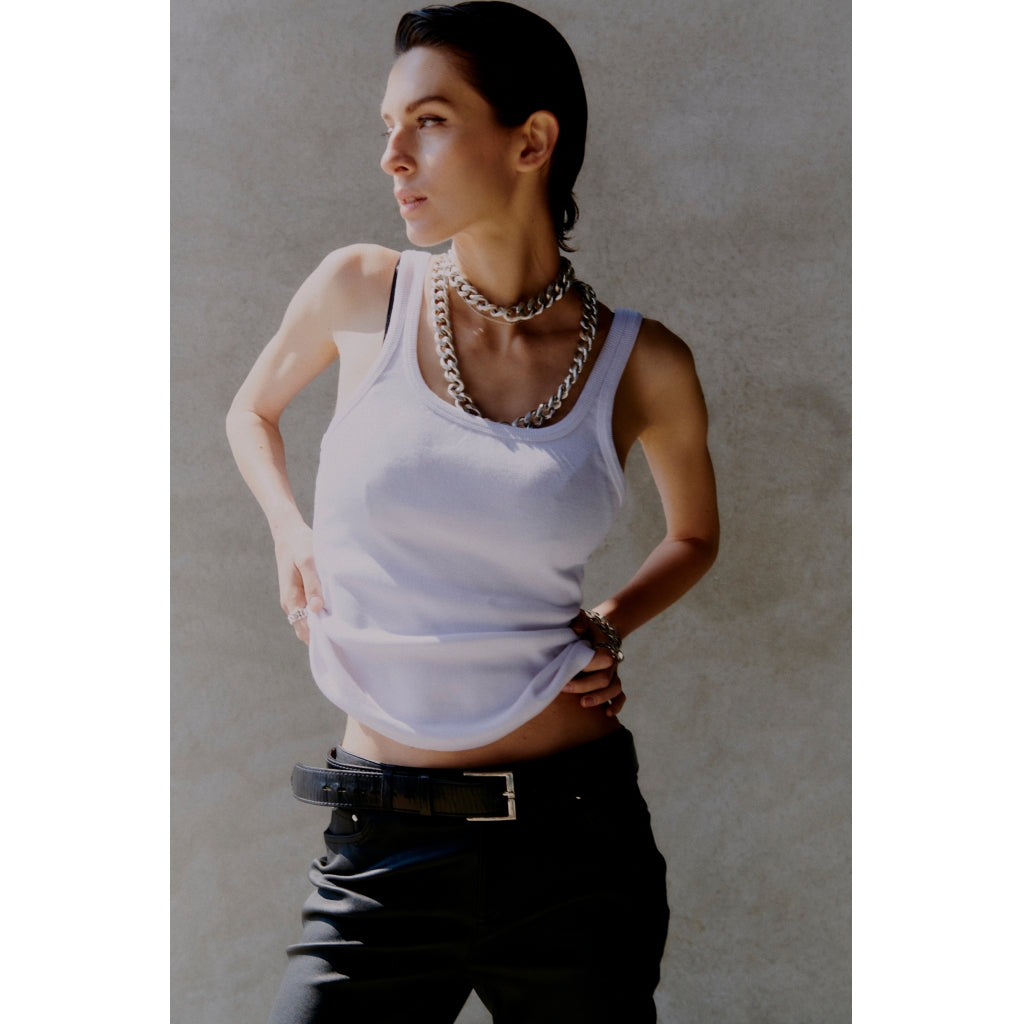 2NDDAY 2ND Viper TT - Daily Cotton Rib Tops & T-Shirts 114001 Brilliant White