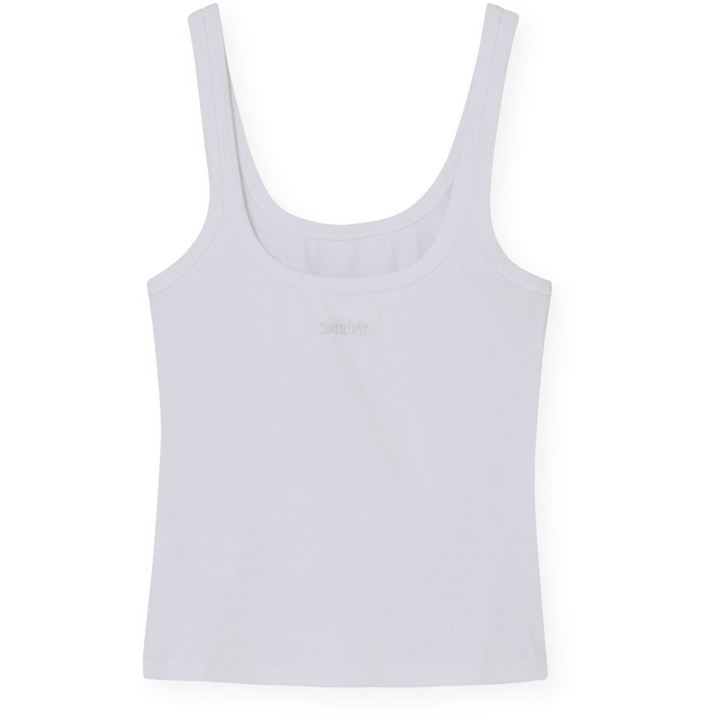 2NDDAY 2ND Viper TT - Daily Cotton Rib Tops & T-Shirts 114001 Brilliant White