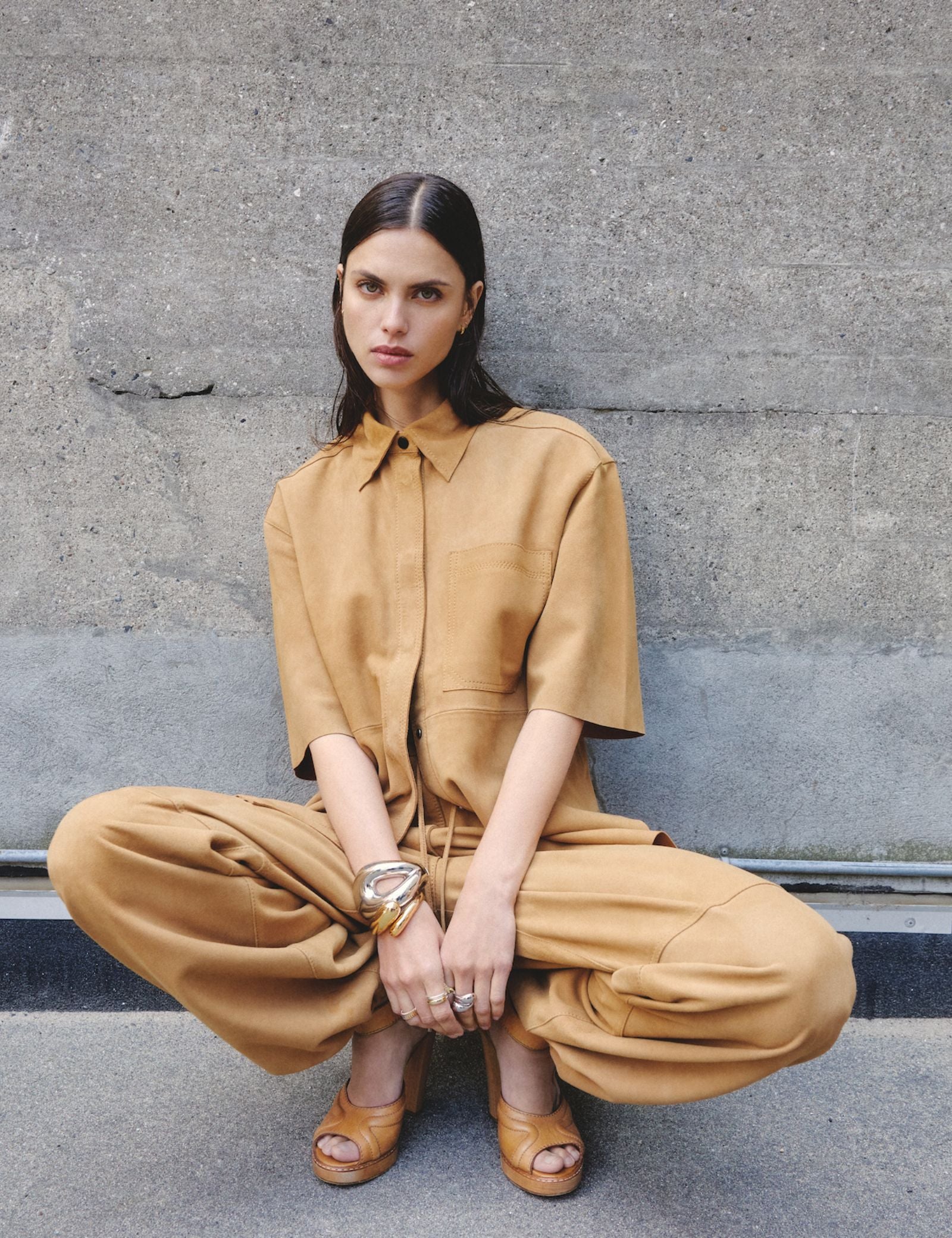 DAY Birger ét Mikkelsen Aladdin - Light Suede Bluse 180933 RUBBER