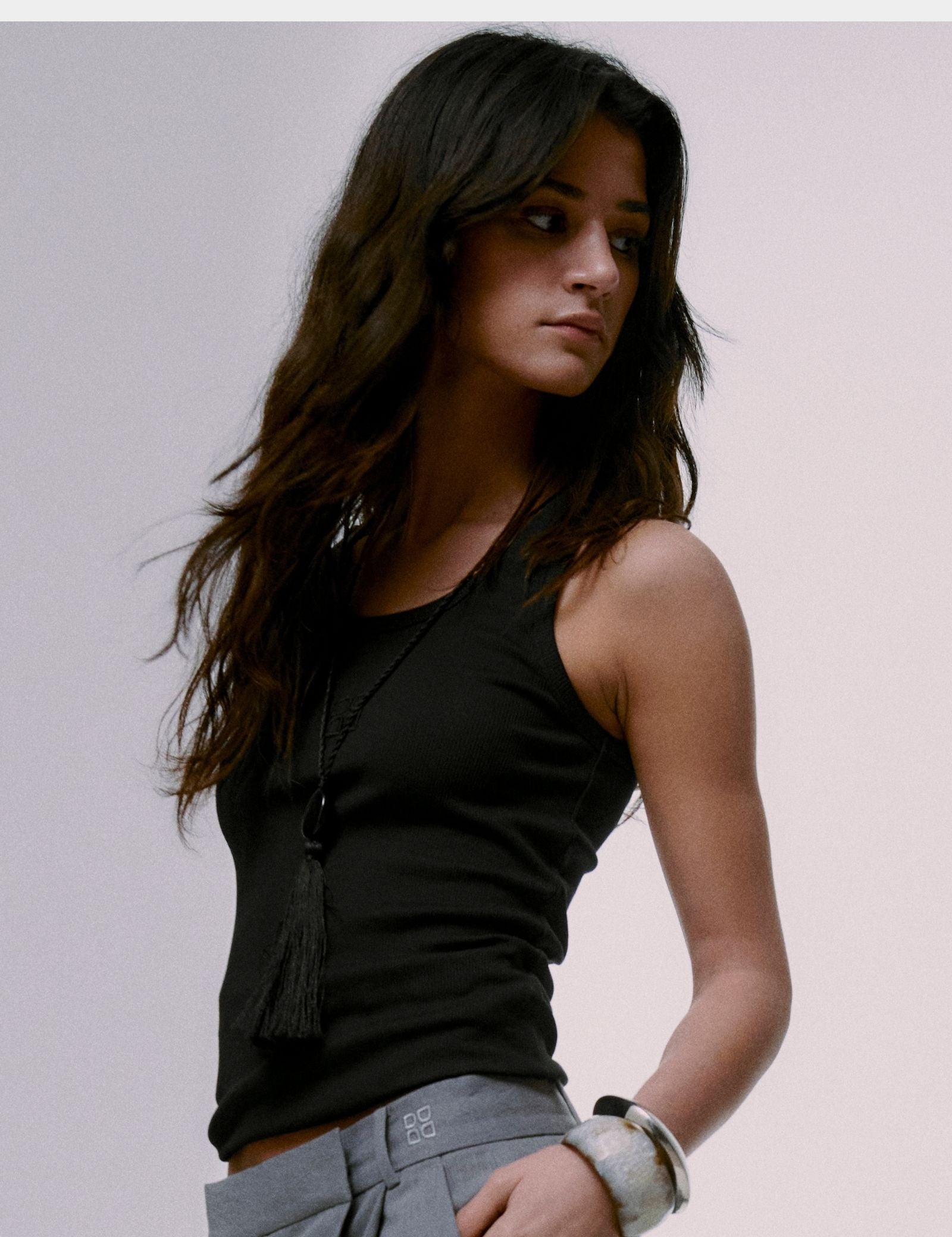 DAY Birger ét Mikkelsen Alisson - Classic Rib Top 190303 Black