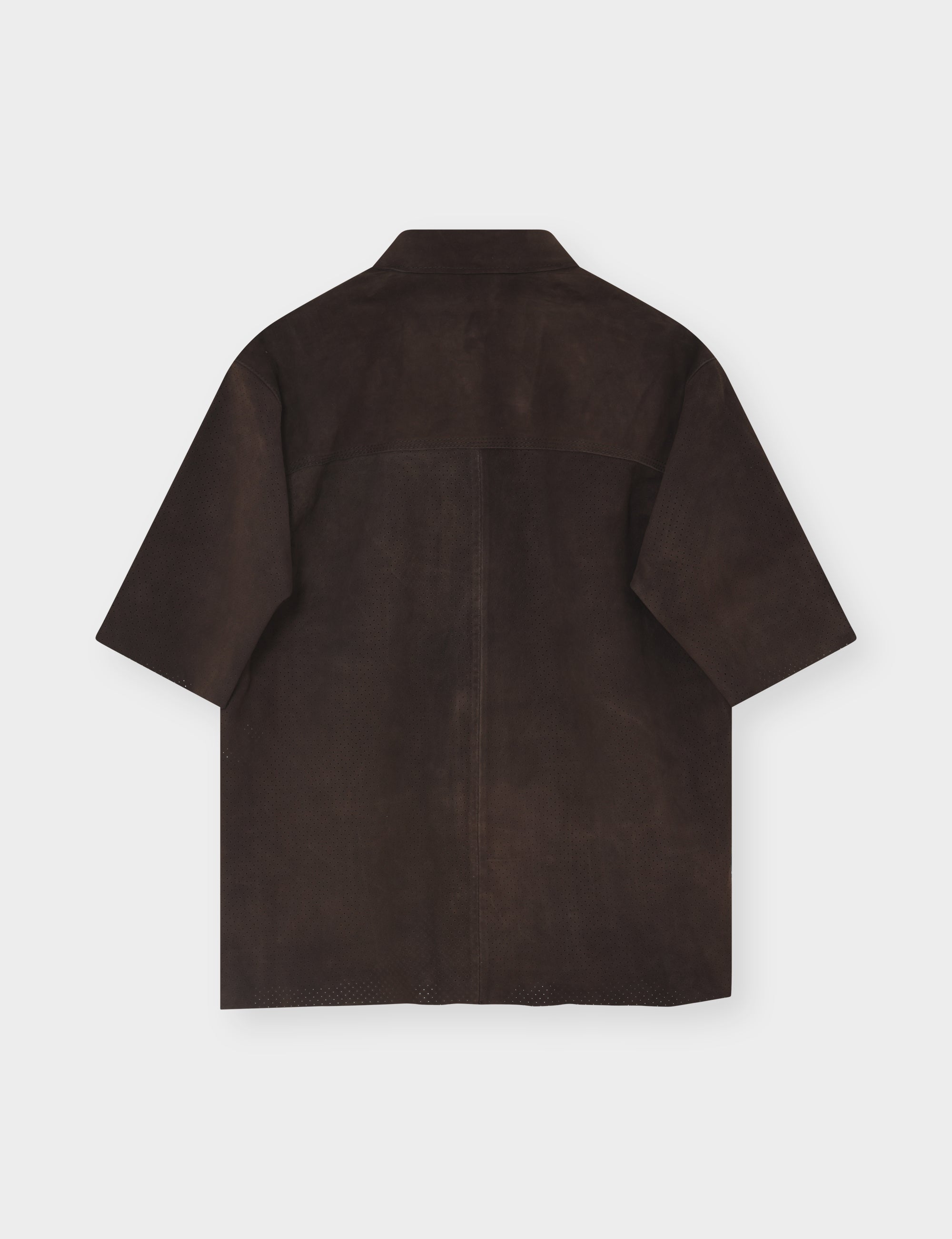 DAY Birger ét Mikkelsen Aladdin - Perforated Light Suede - Skjorte Bluse 190915 Coffee Bean