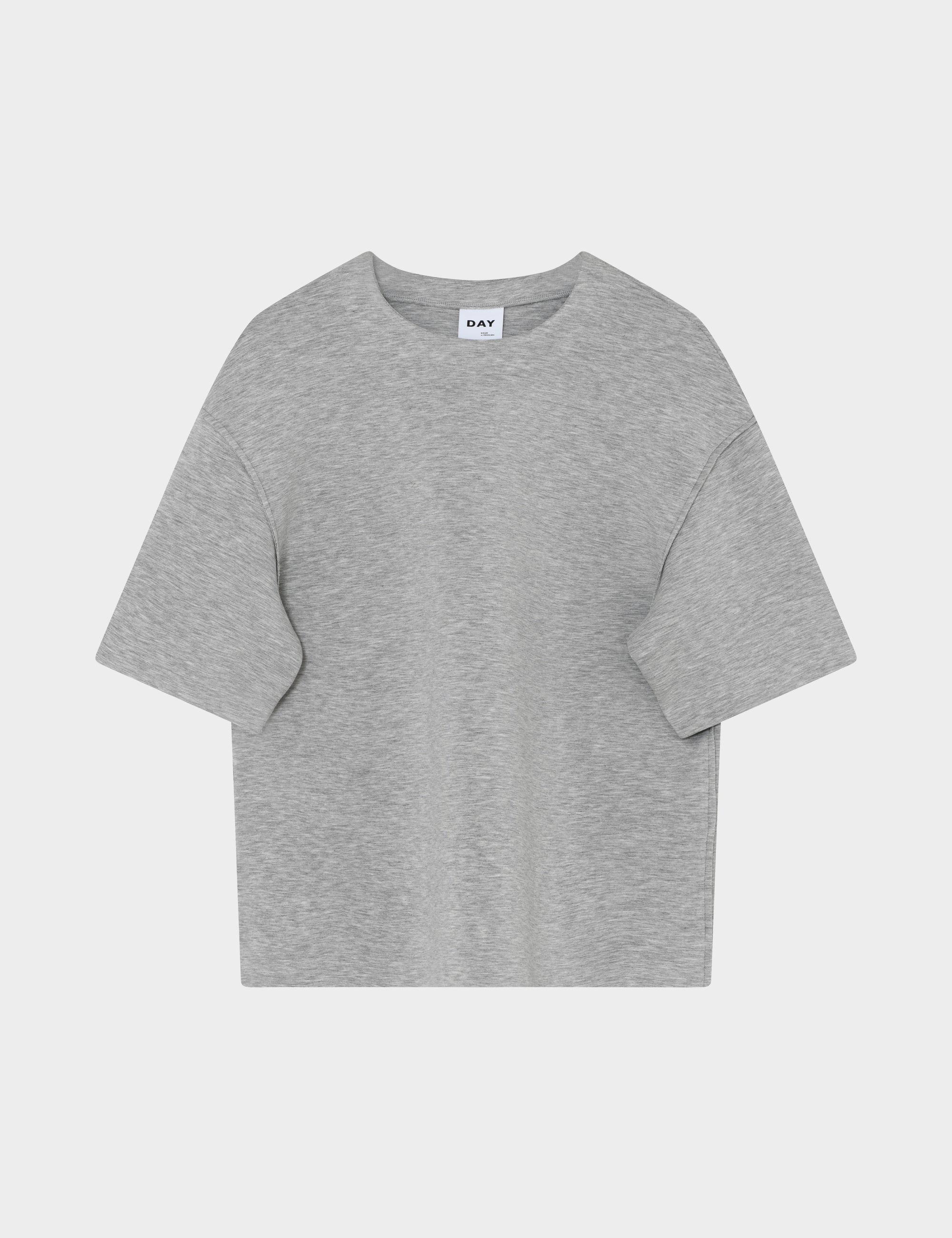 DAY Birger ét Mikkelsen Amalie - Scuba Tops & T-Shirts 500036 LIGHT GREY MELANGE