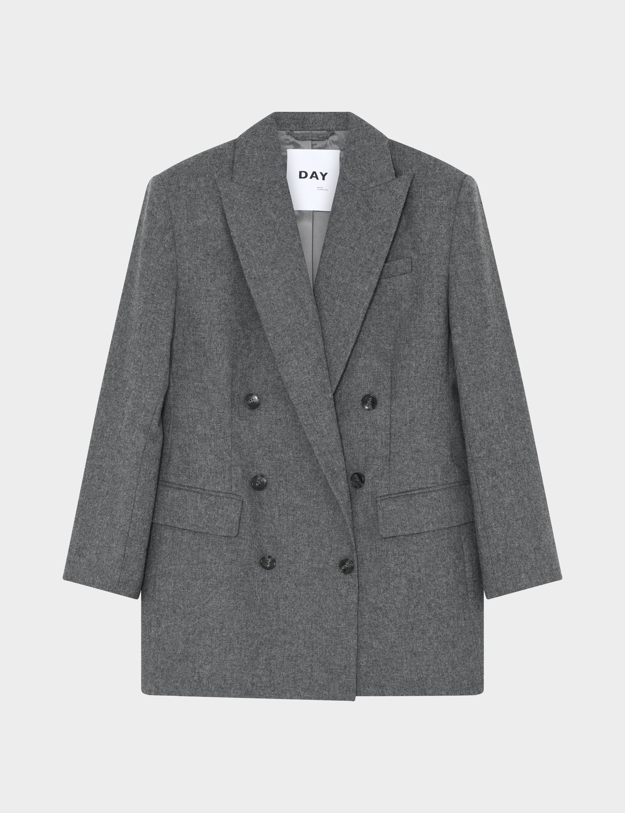 DAY Birger ét Mikkelsen Amir - Melange Wool Blazer 500006 MEDIUM GREY MELANGE